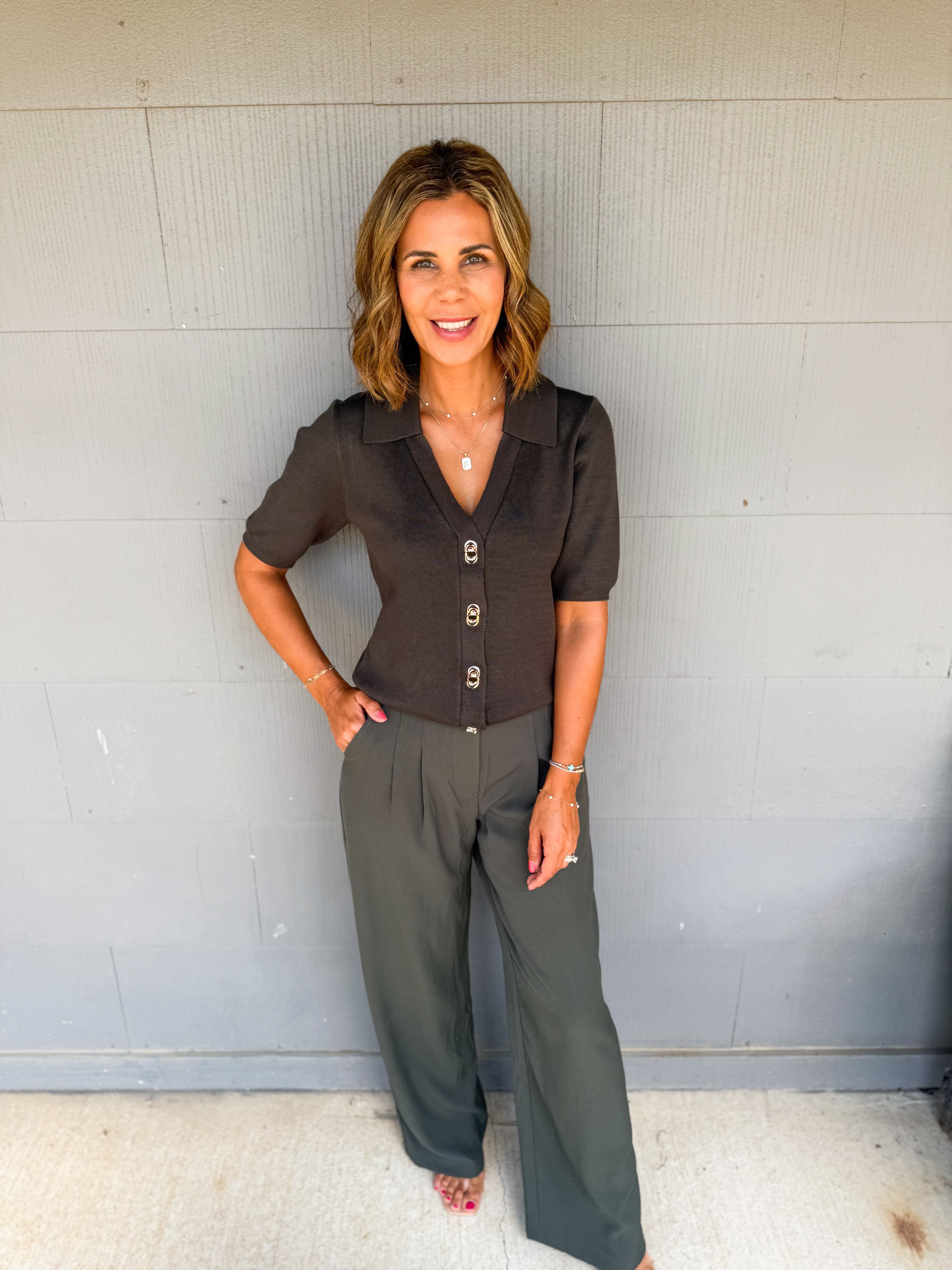 Dark Olive Trouser Pants