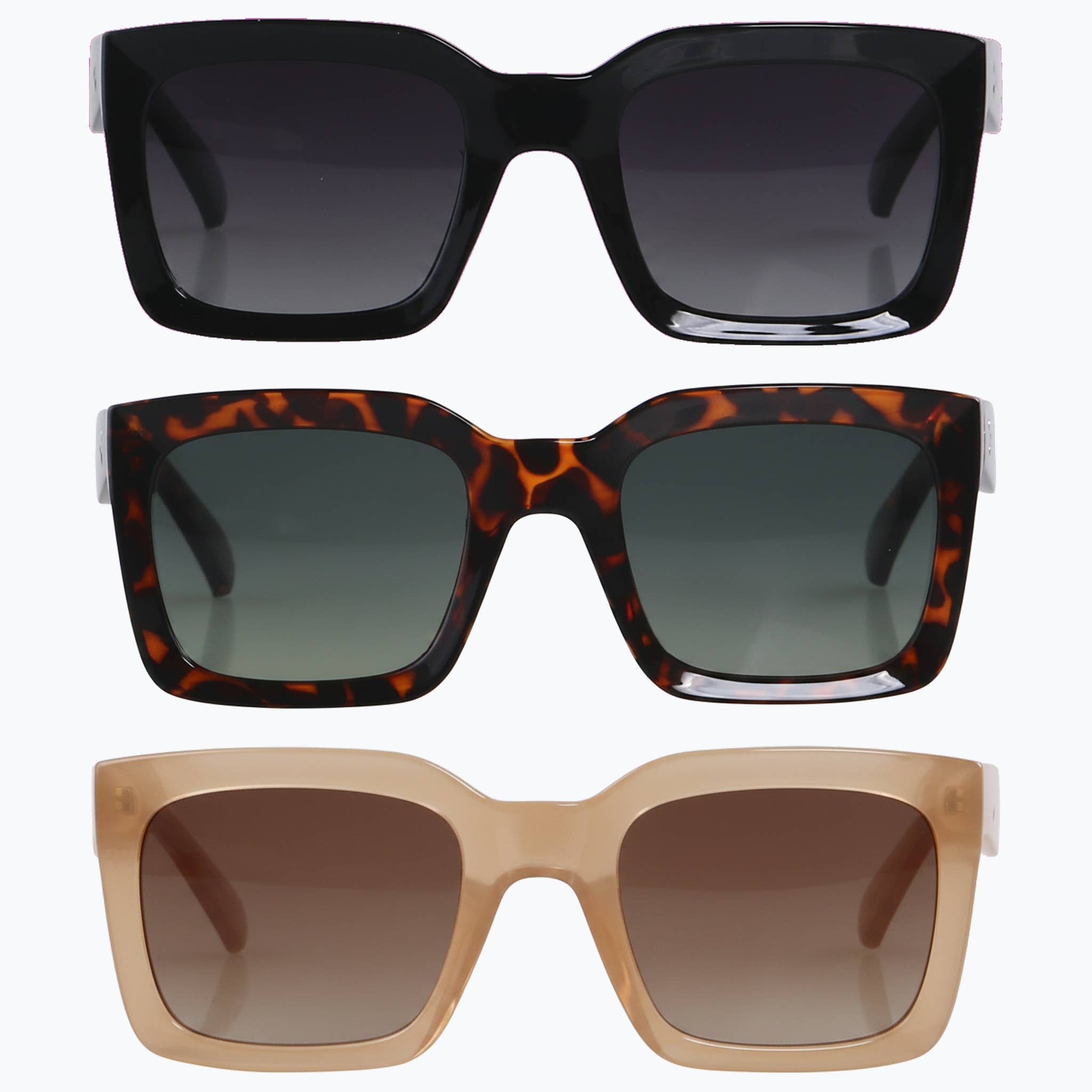 Jaxy Eyewear - Canyon - Classic Polarized Square Sunglasses for Women & Men