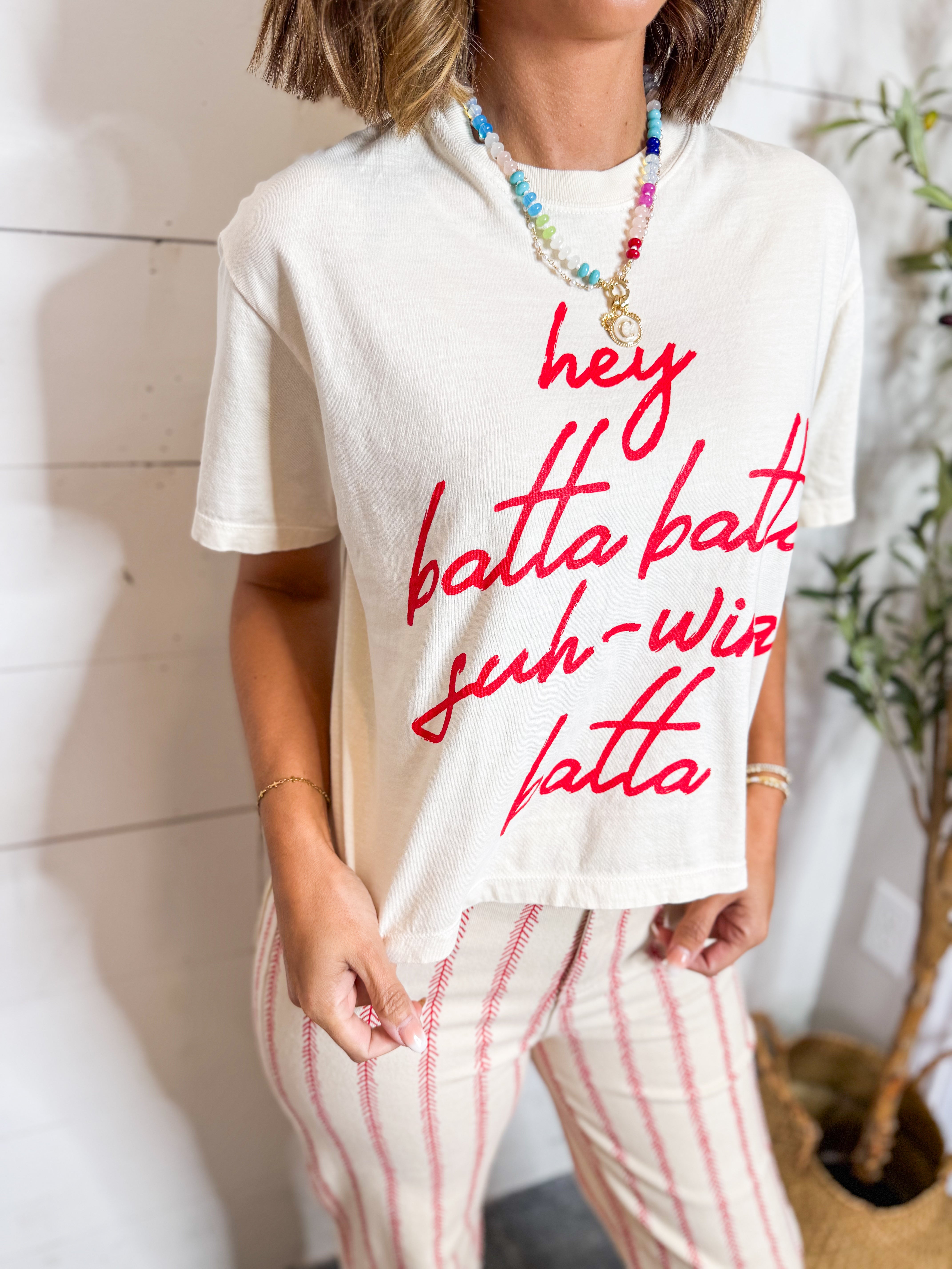 Hey Batta Swing Batta Crop Tee