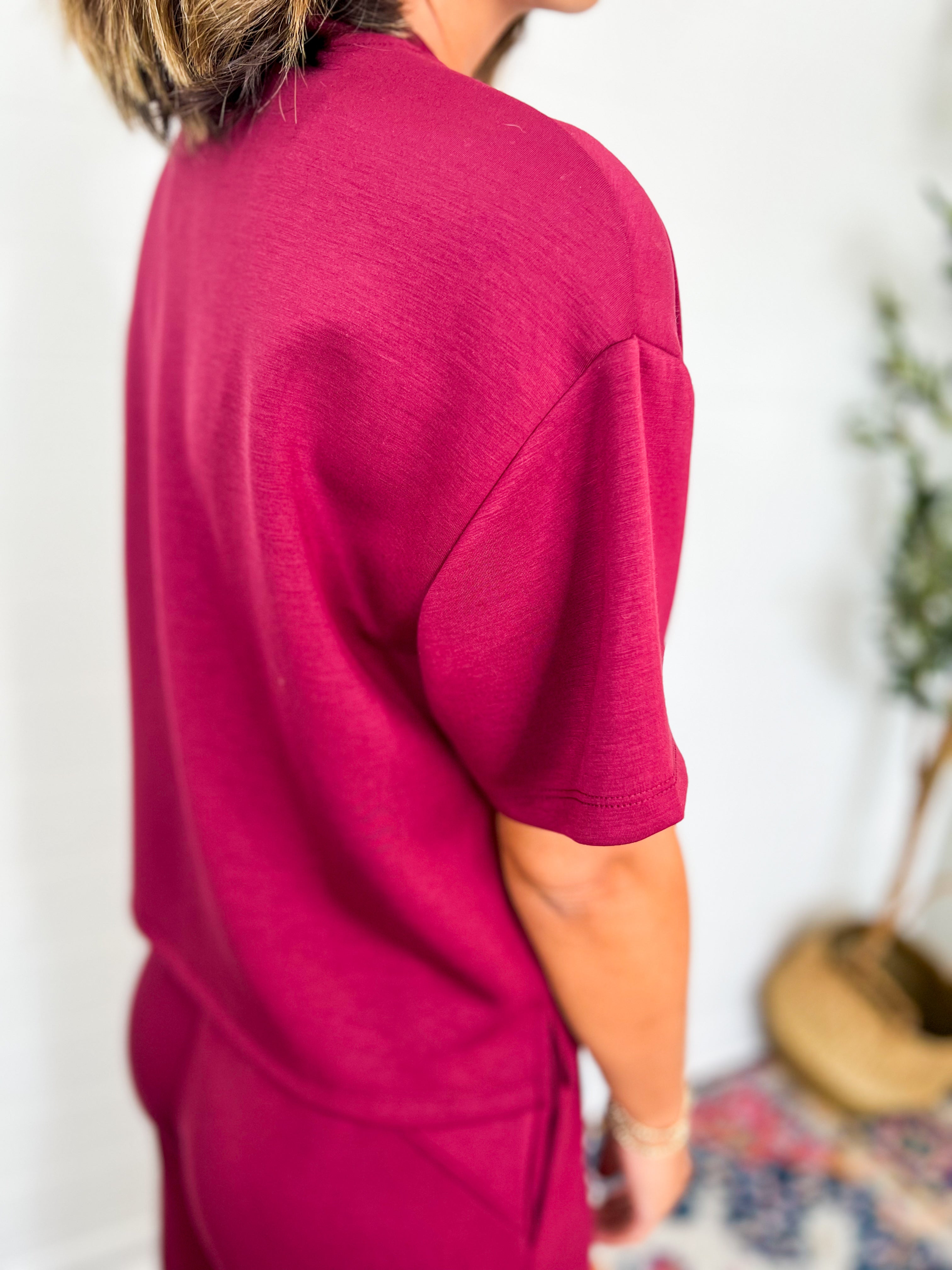 RD Soft Knit Tee - Oxblood