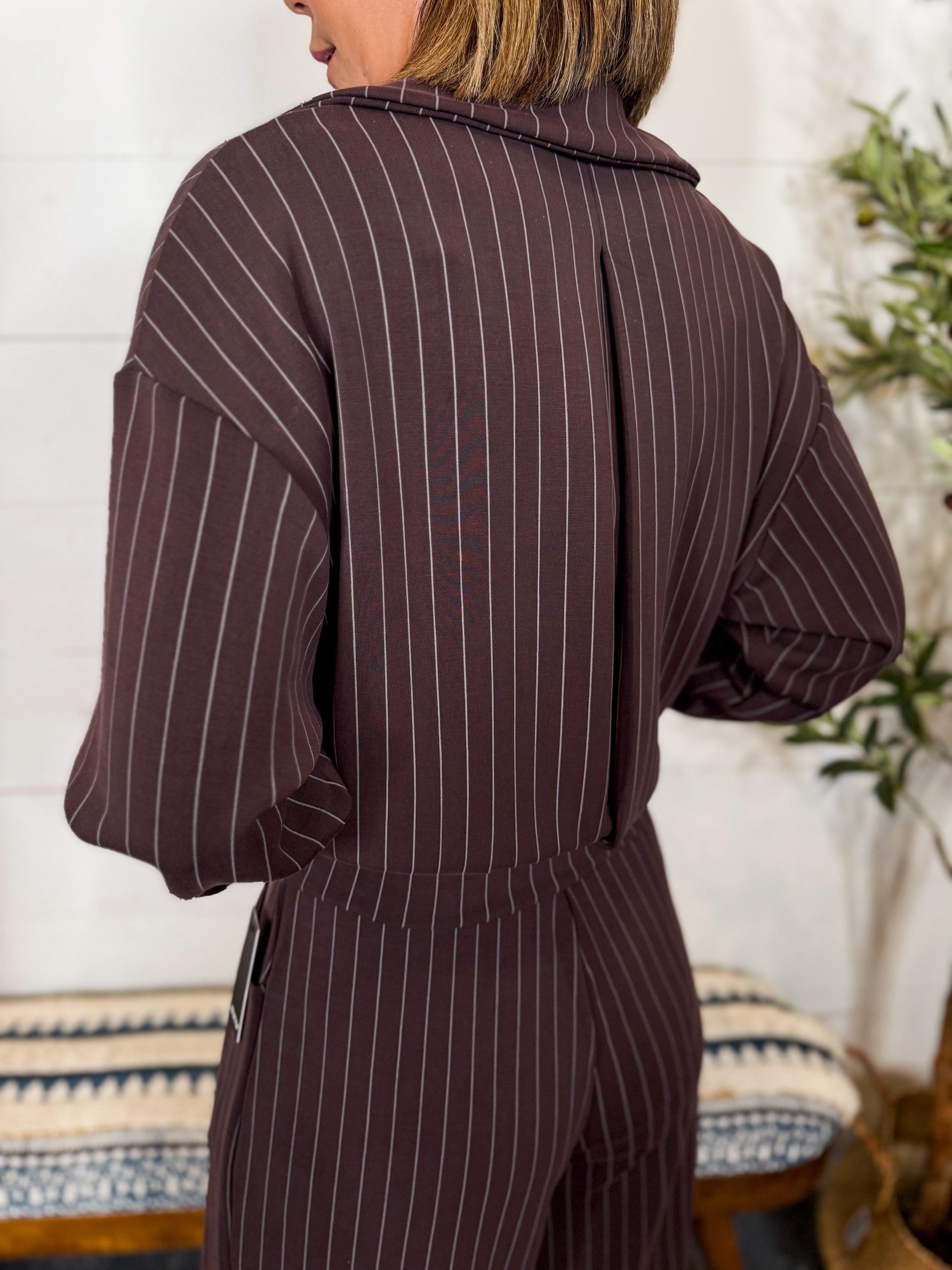 RD Mauritz Striped Knit Long Sleeve Jacket