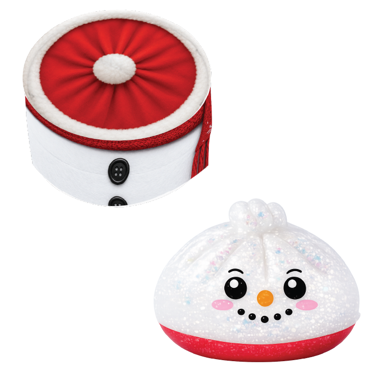 Novelty Brands - Fun Doh Christmas Dumpling Squishy Toy 12pc Holiday Display