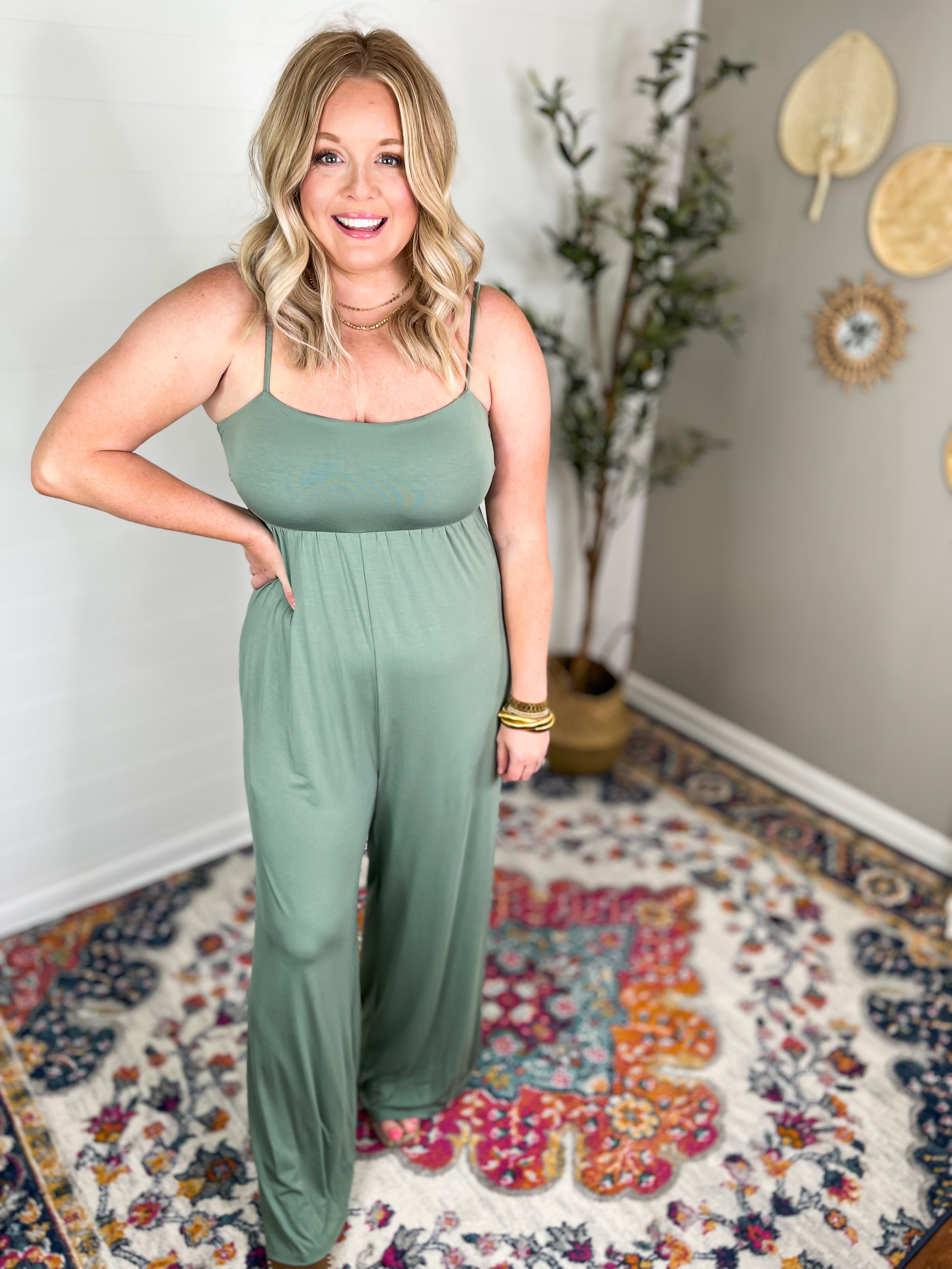 Knit Babydoll Jumpsuit