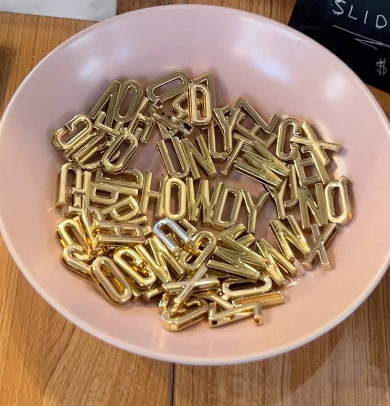 Girl Riot Society by Mosaic Makers Co - Gold Heart Bandana Slide - Wholesale