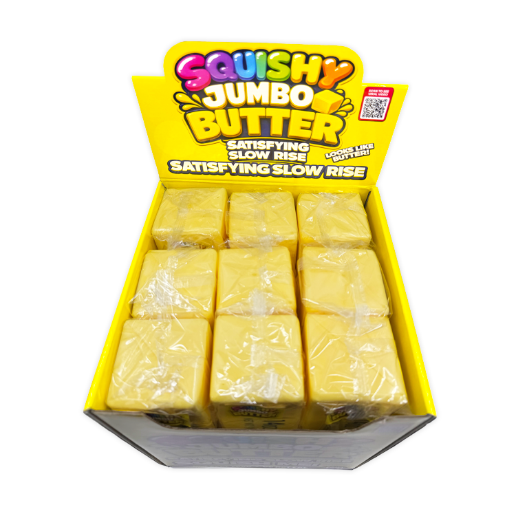 Novelty Brands - Fun Doh 10" JUMBO Butter Slow Rise Squishy Toy - 9/Display
