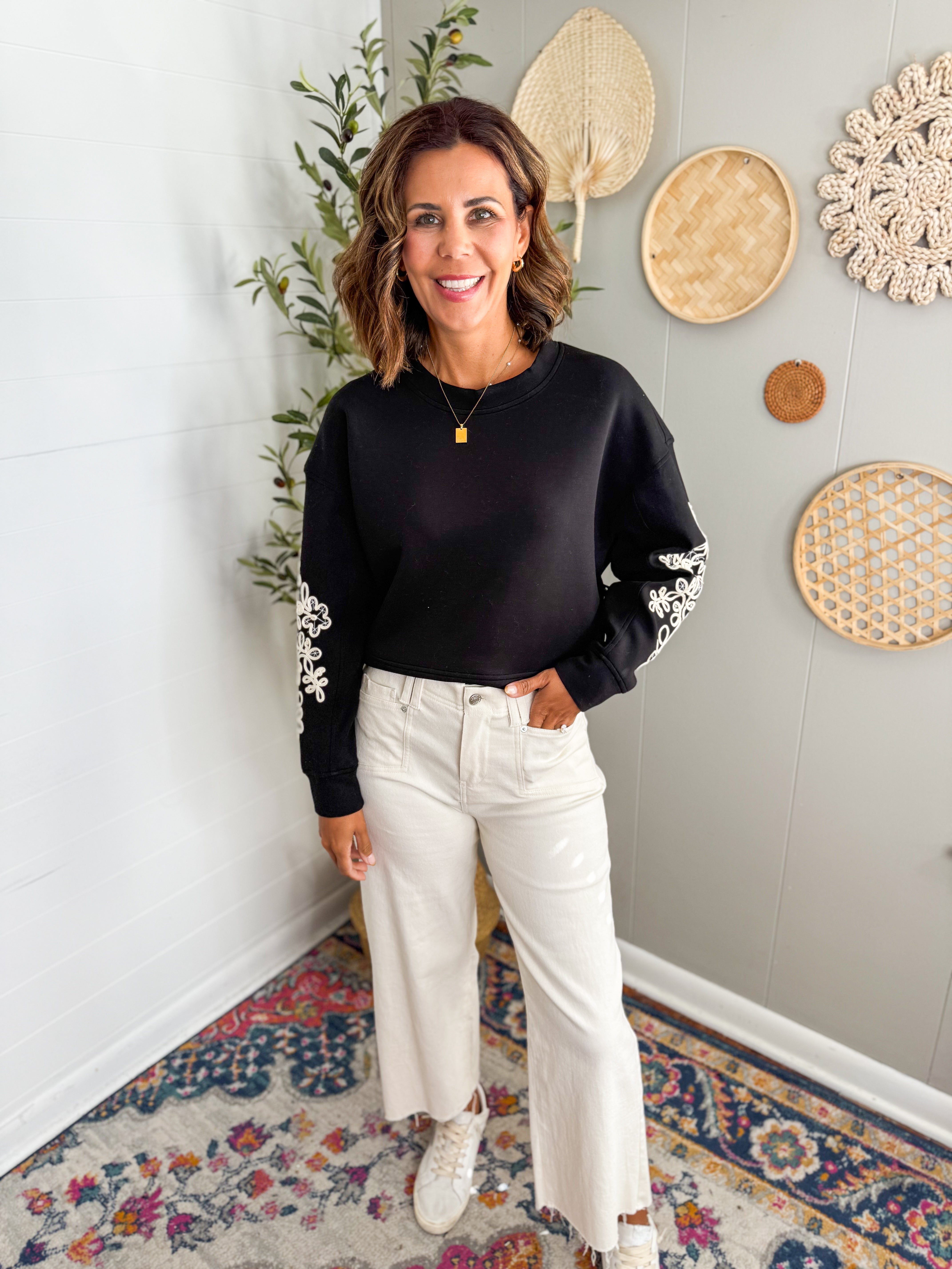 RD Lucie Soft Knit Black Pullover