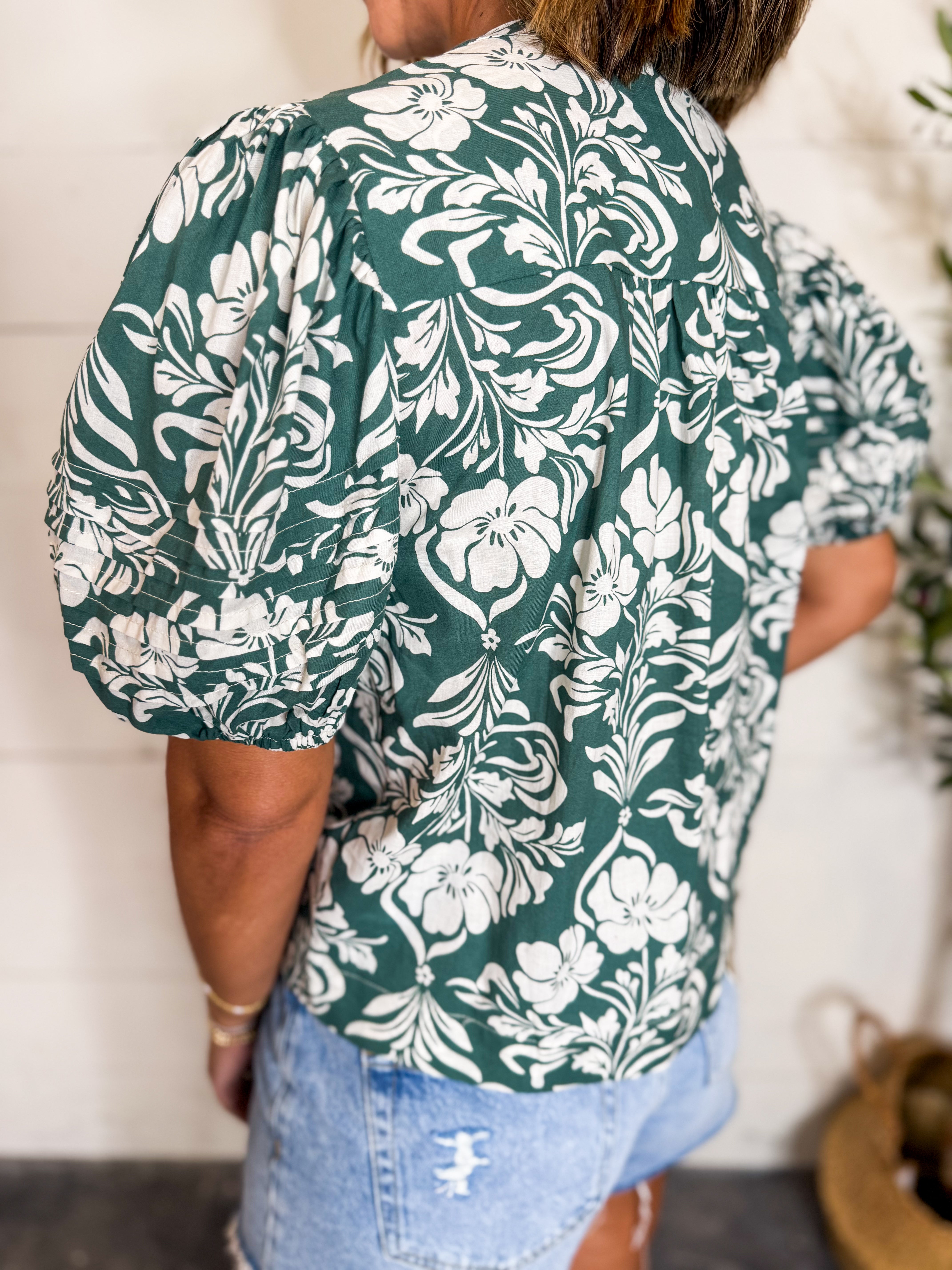 Floral Button Down Blouse