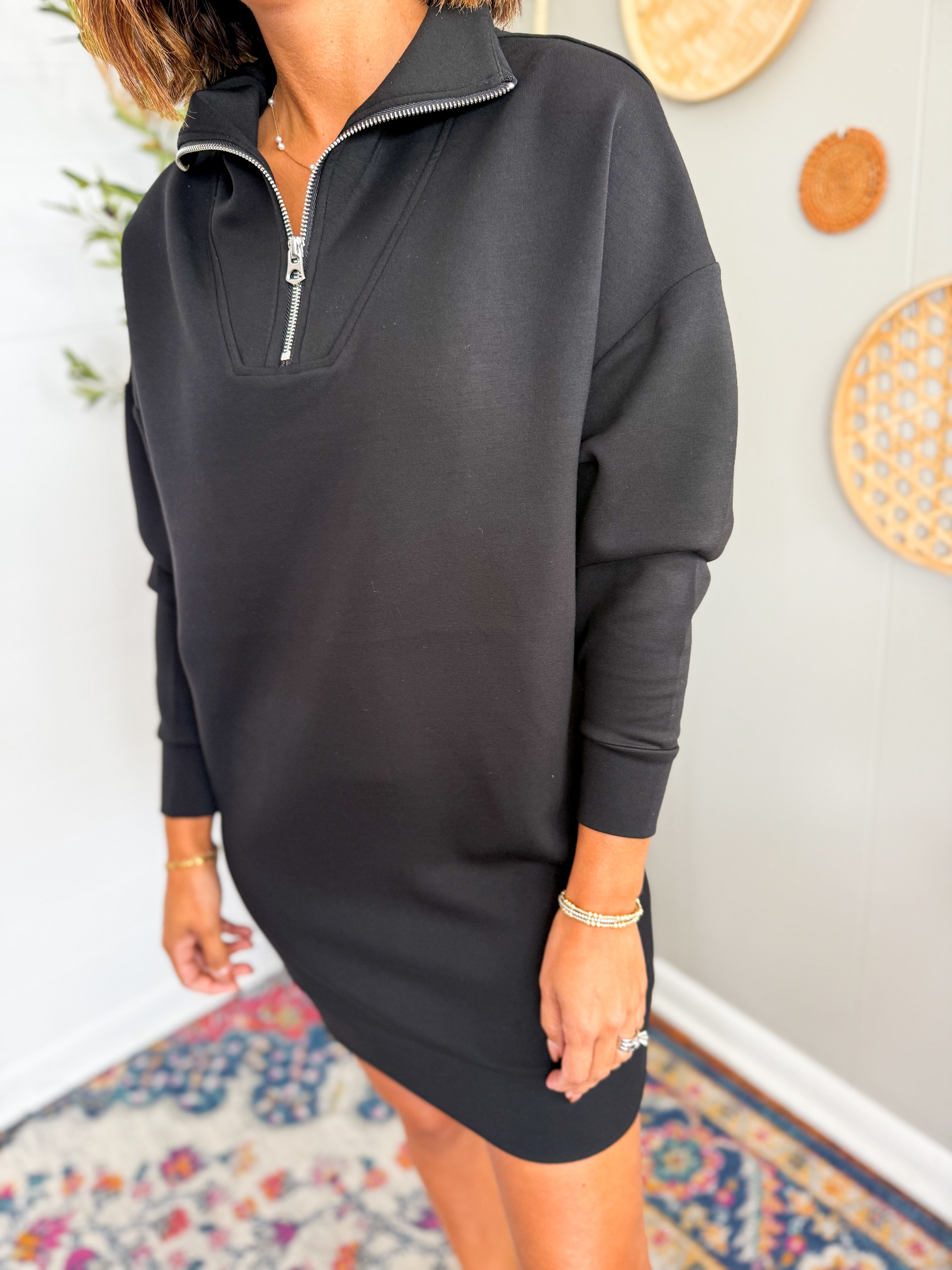 RD Seanni Soft Knit Half Zip Dress