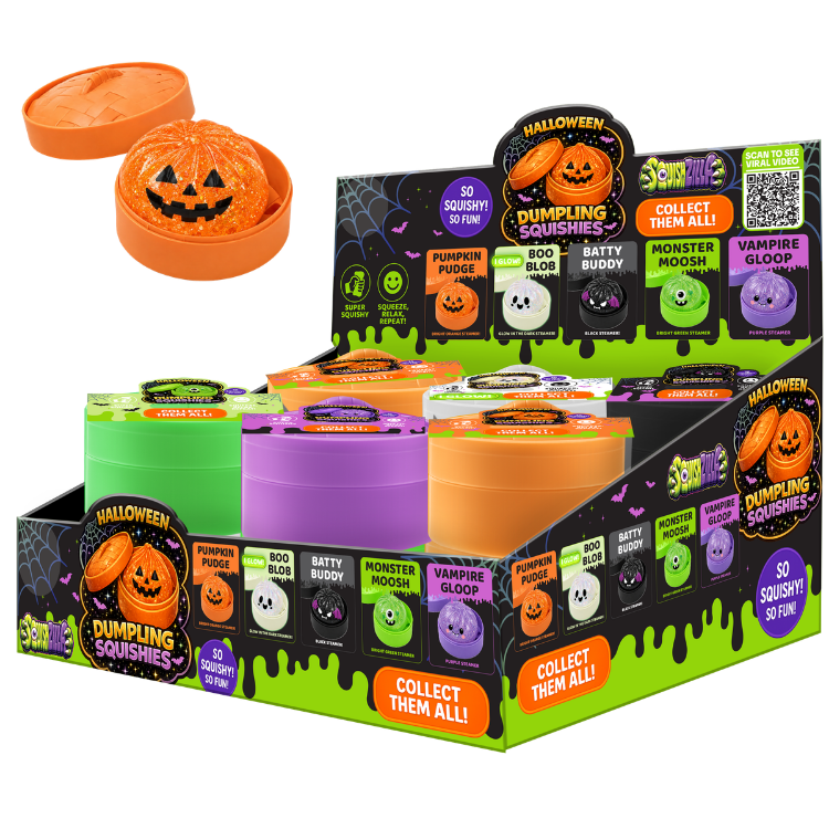 Novelty Brands - Fun Doh Halloween Mystery Dumpling Squishy - 12/Display
