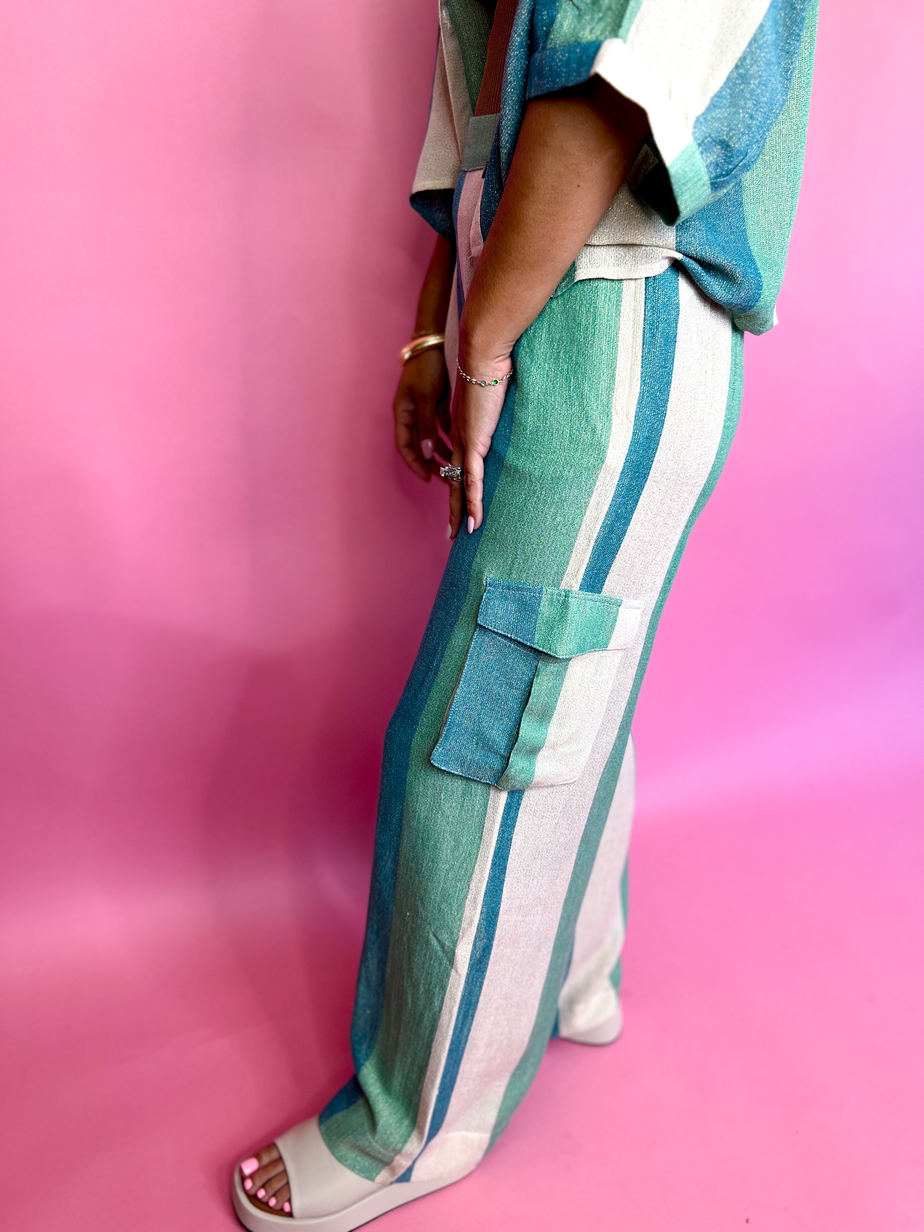 Vintage Havana Metallic Stripe Pant