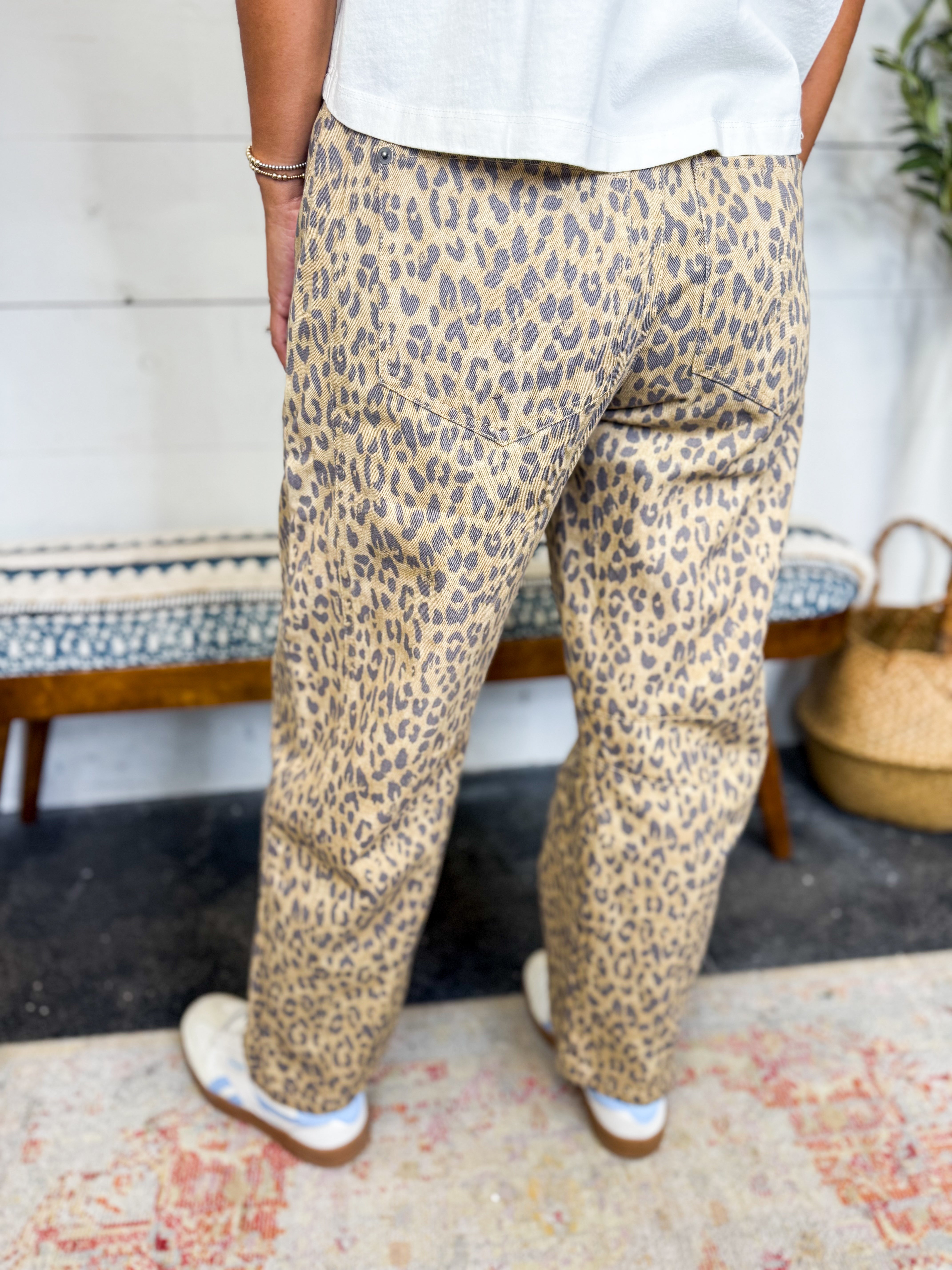 Leopard Print Jeans
