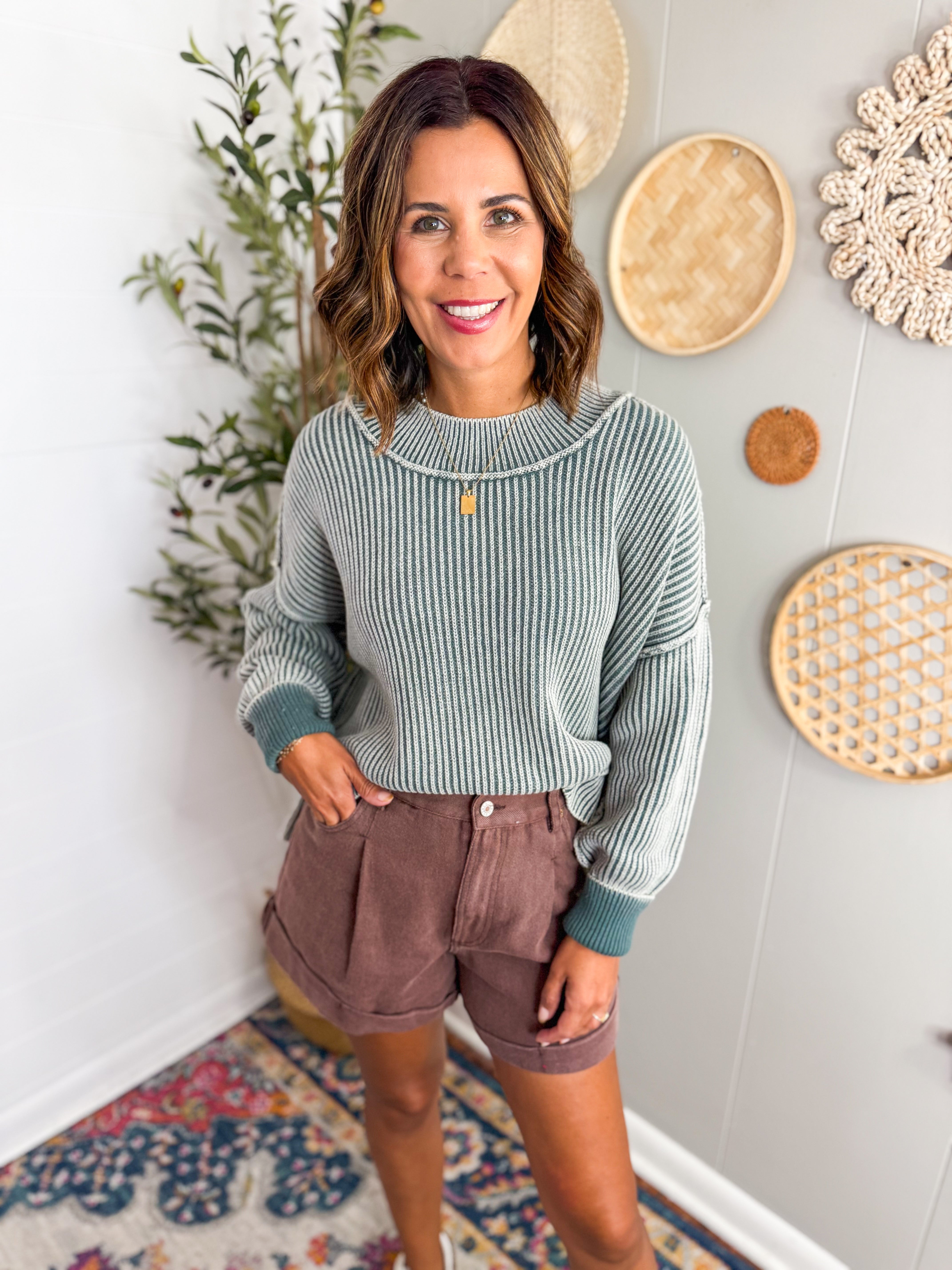 Cozy Cotton Ribbed Sweater