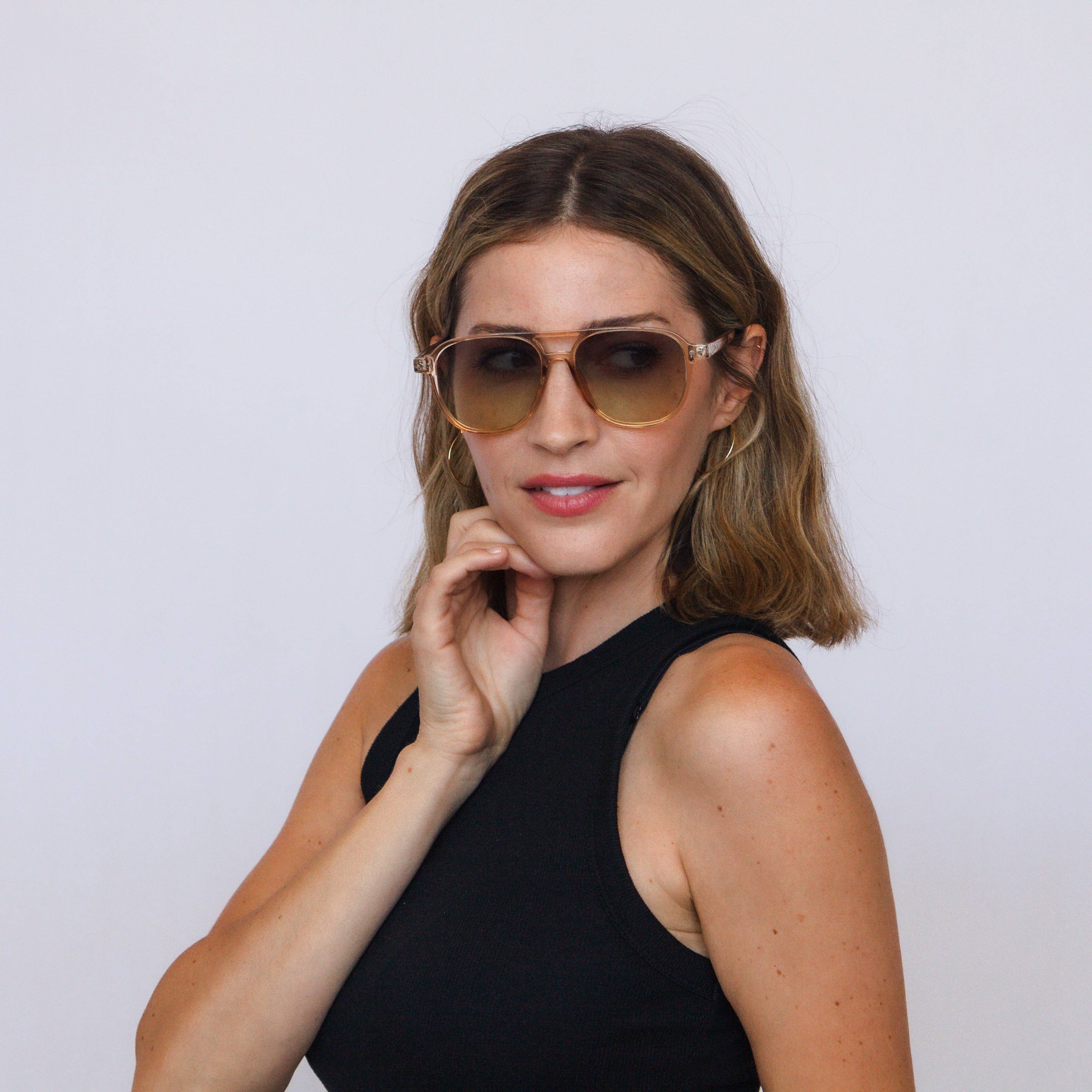 Jaxy Eyewear - Eastwood - Retro Polarized Aviator Unisex Sunglasses