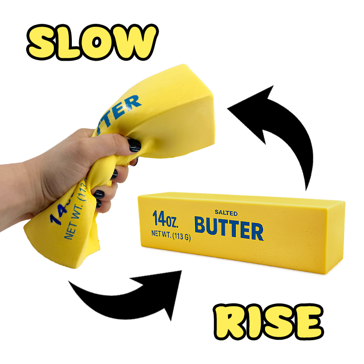 Novelty Brands - Fun Doh 10" JUMBO Butter Slow Rise Squishy Toy - 9/Display
