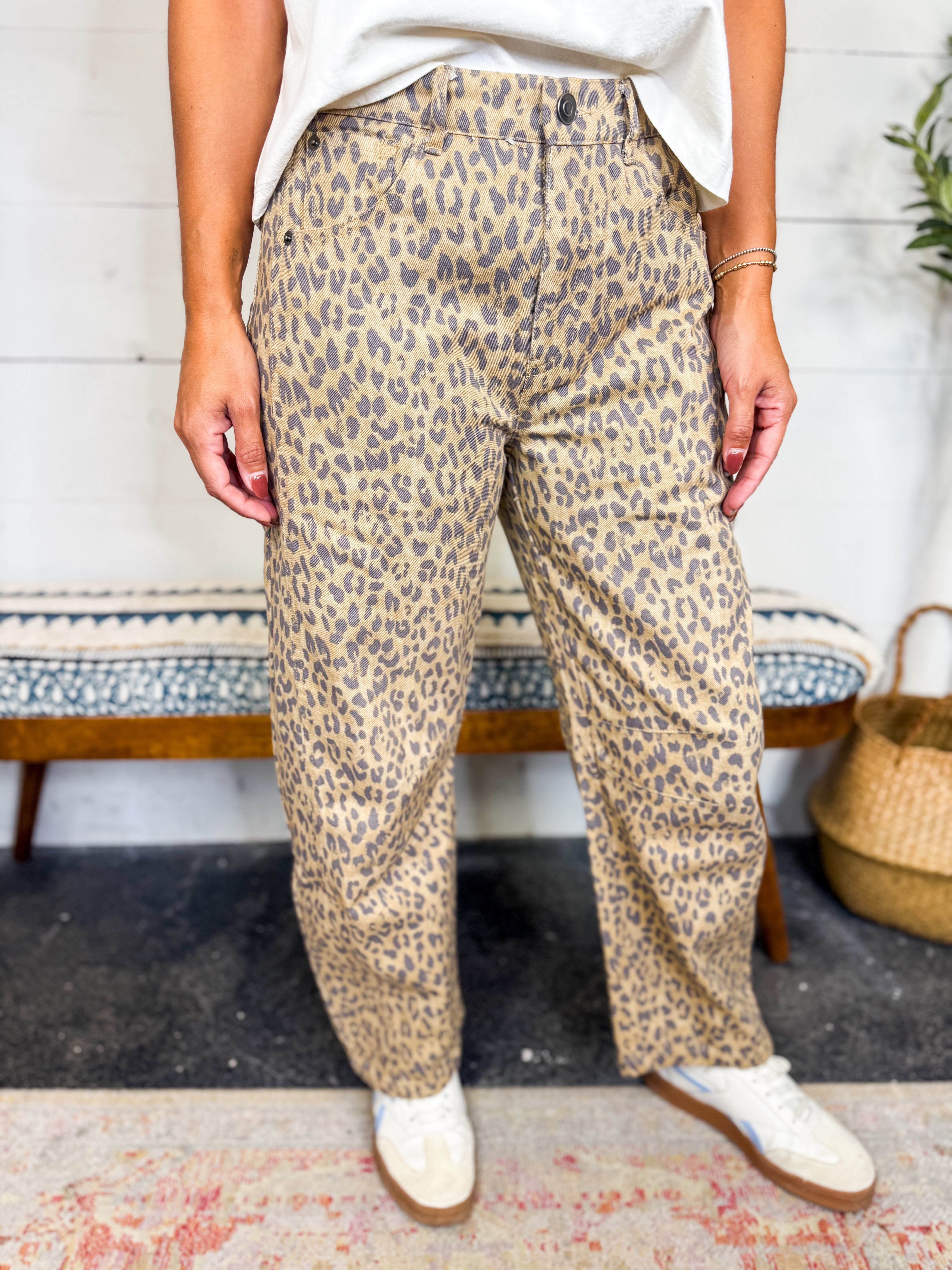 Leopard Print Jeans