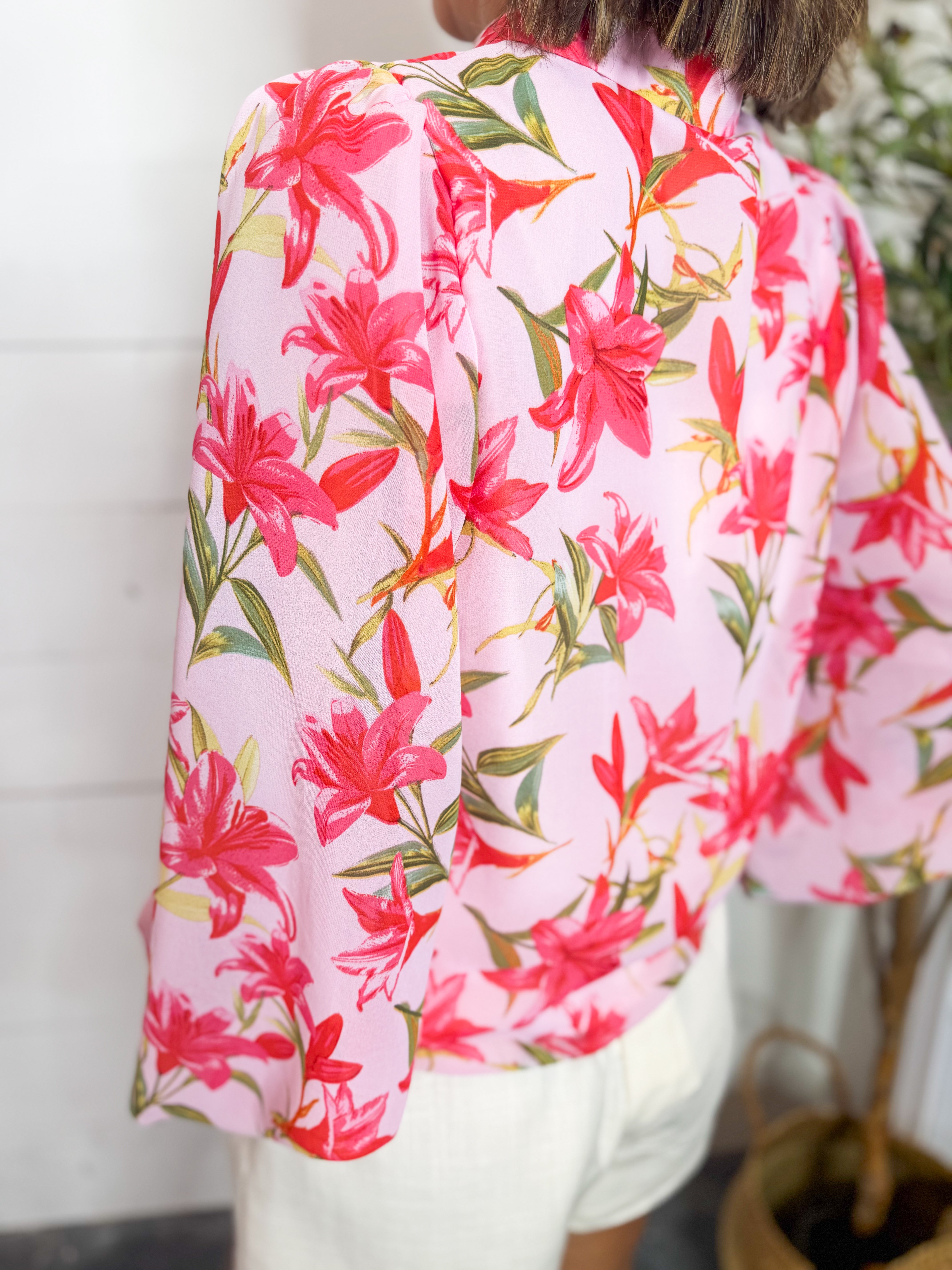 Pink Printed Blouse