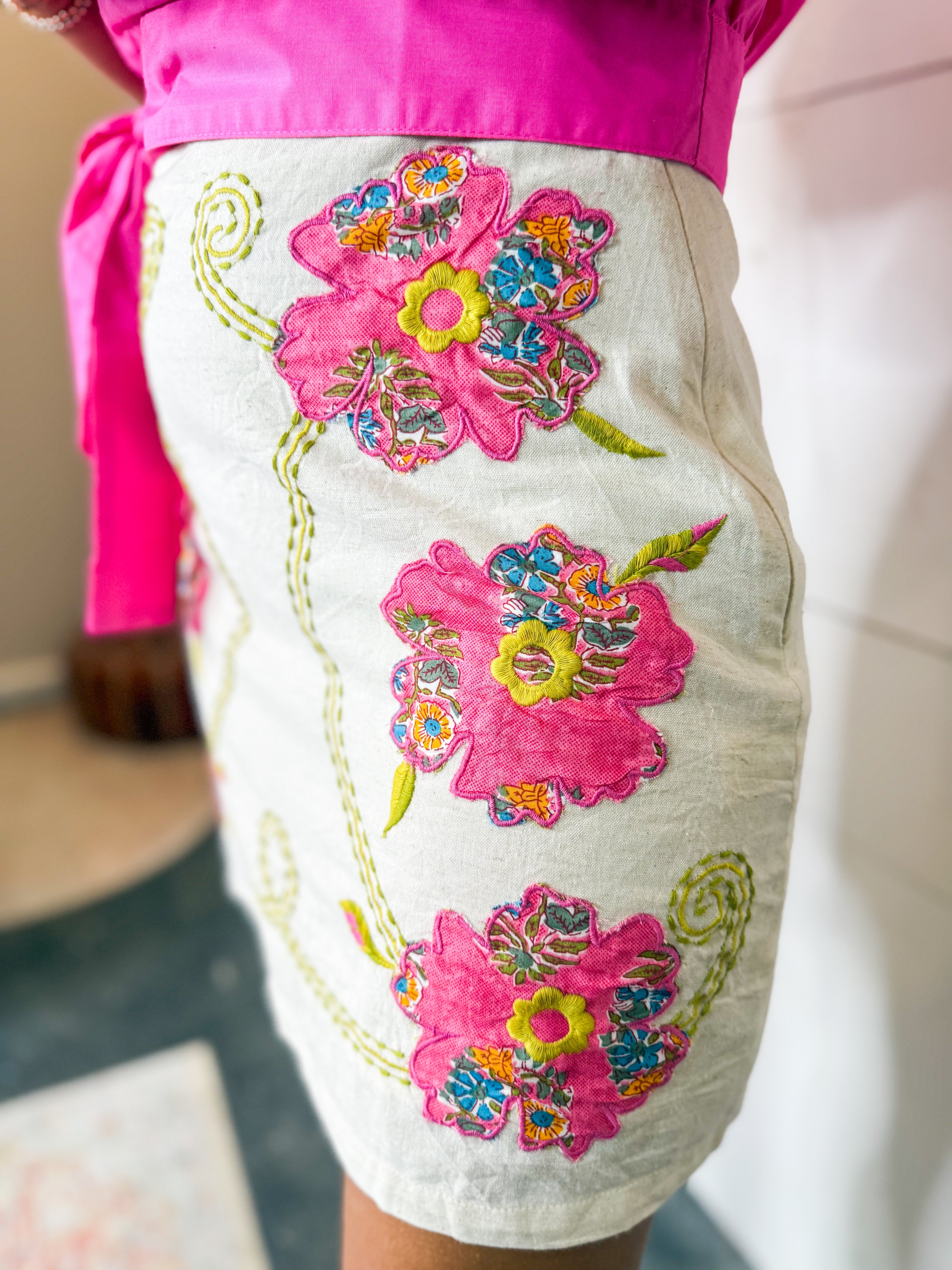 THML Embroidered Skirt