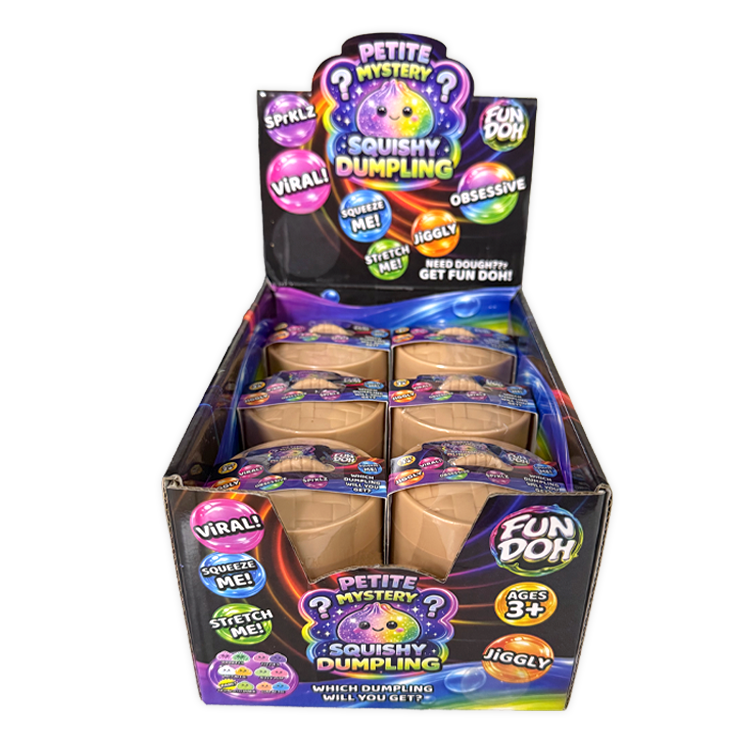 Novelty Brands - Fun Doh Petite (Mini) 2.5" Mystery Dumpling Squishy Toy