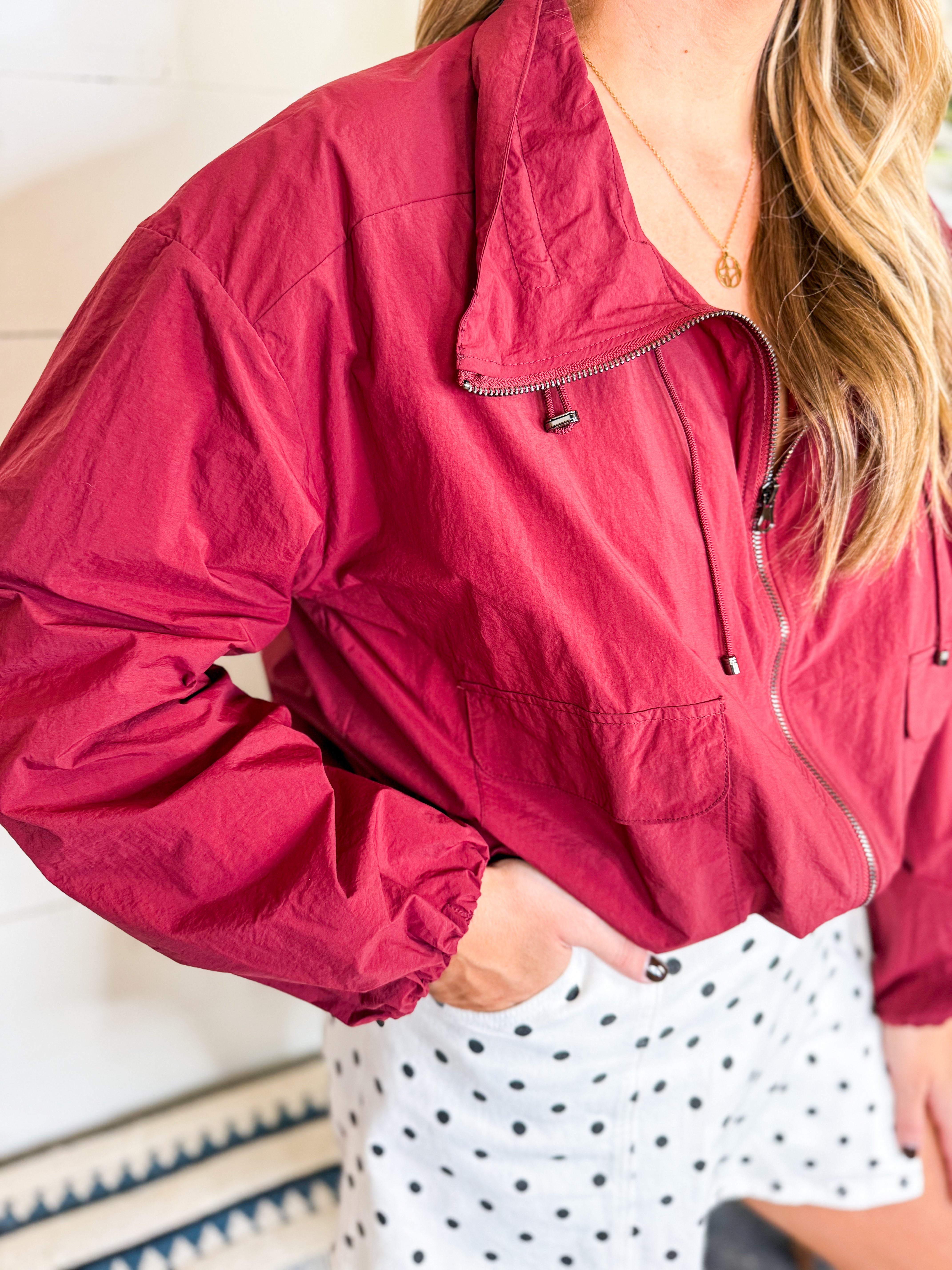 Entro Burgundy Jacket