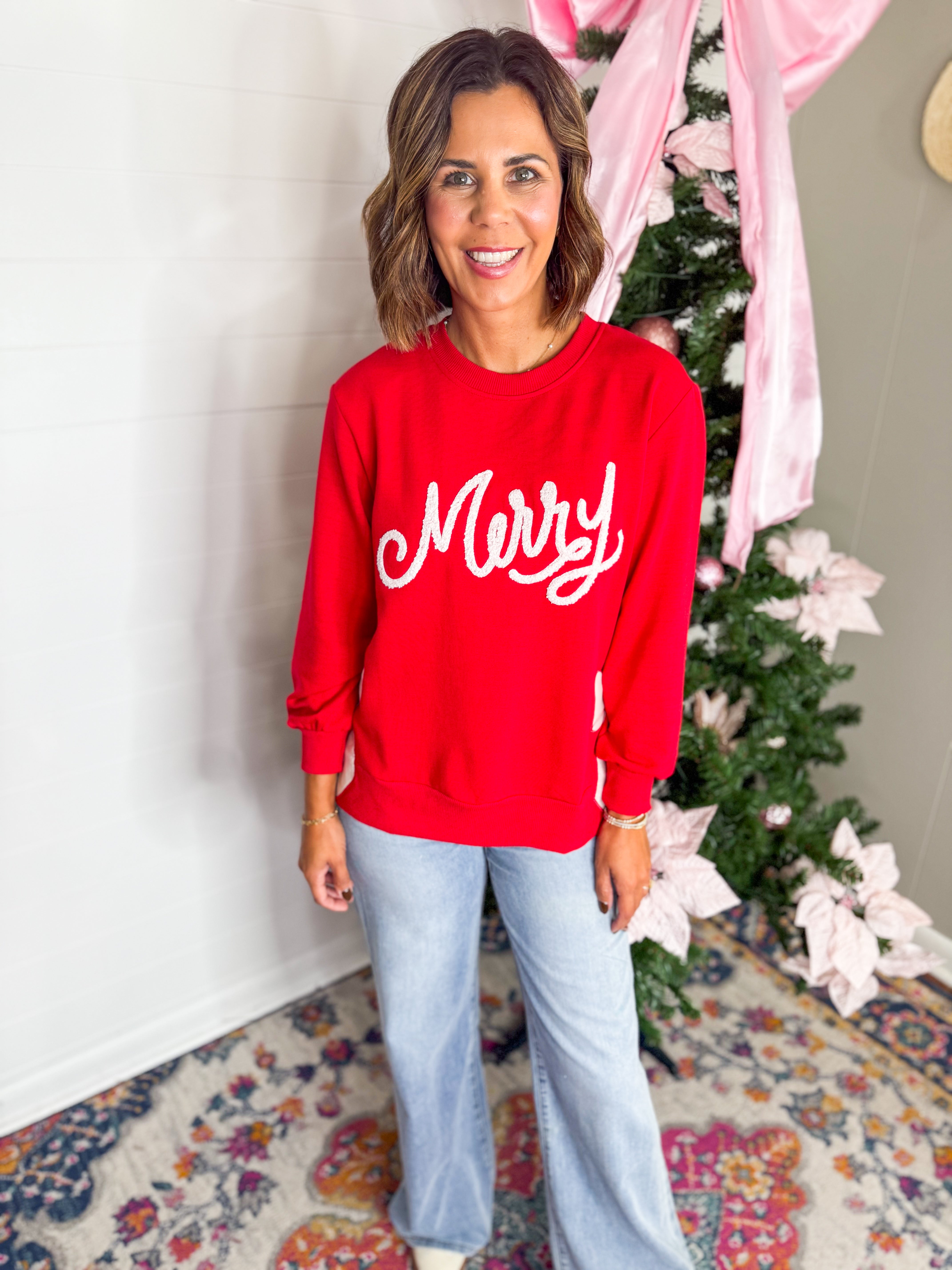 Mary Square Lakelyn Merry Bow Sweatshirt