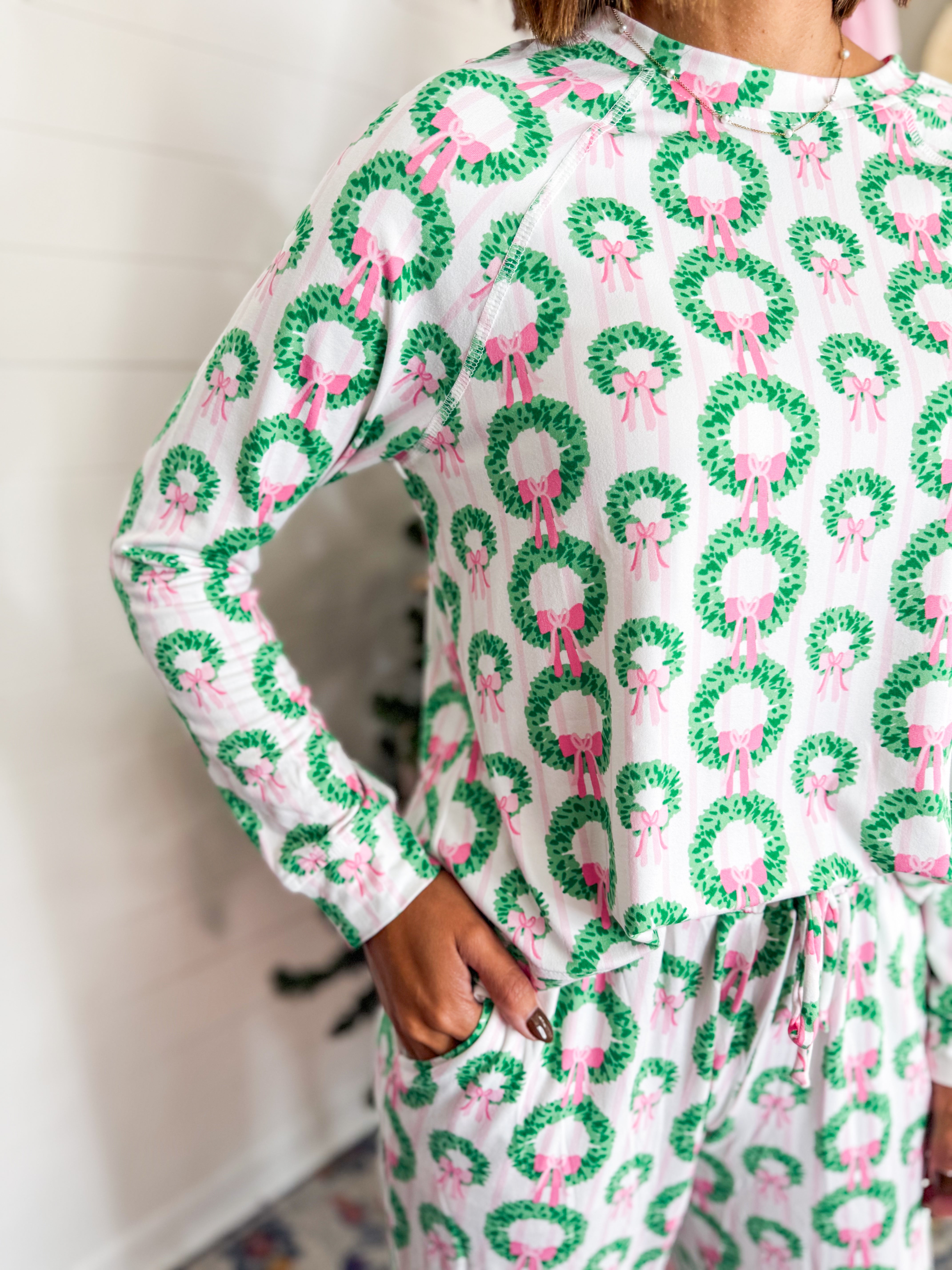 Mary Square Charlotte Deck The Halls PJ Set