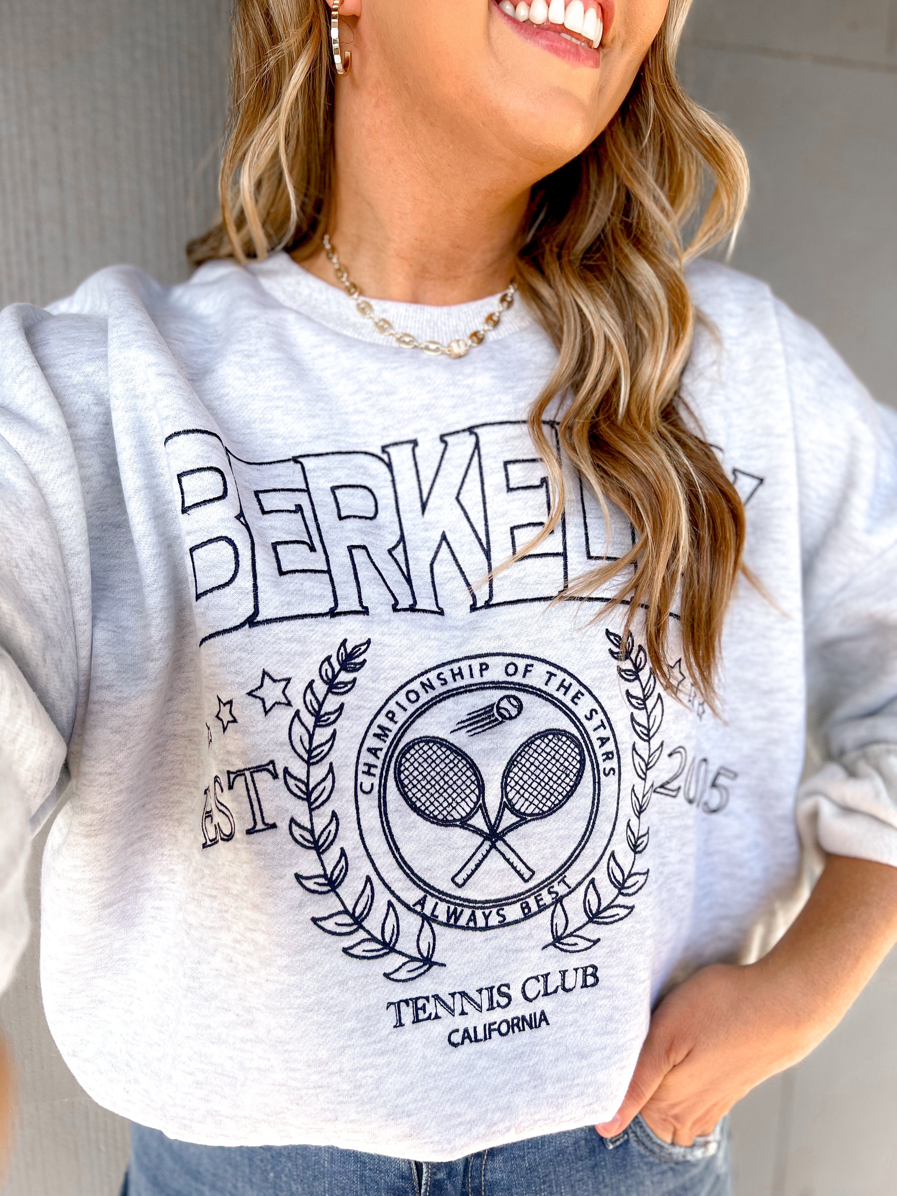 Tennis Club Embroidered Sweatshirt