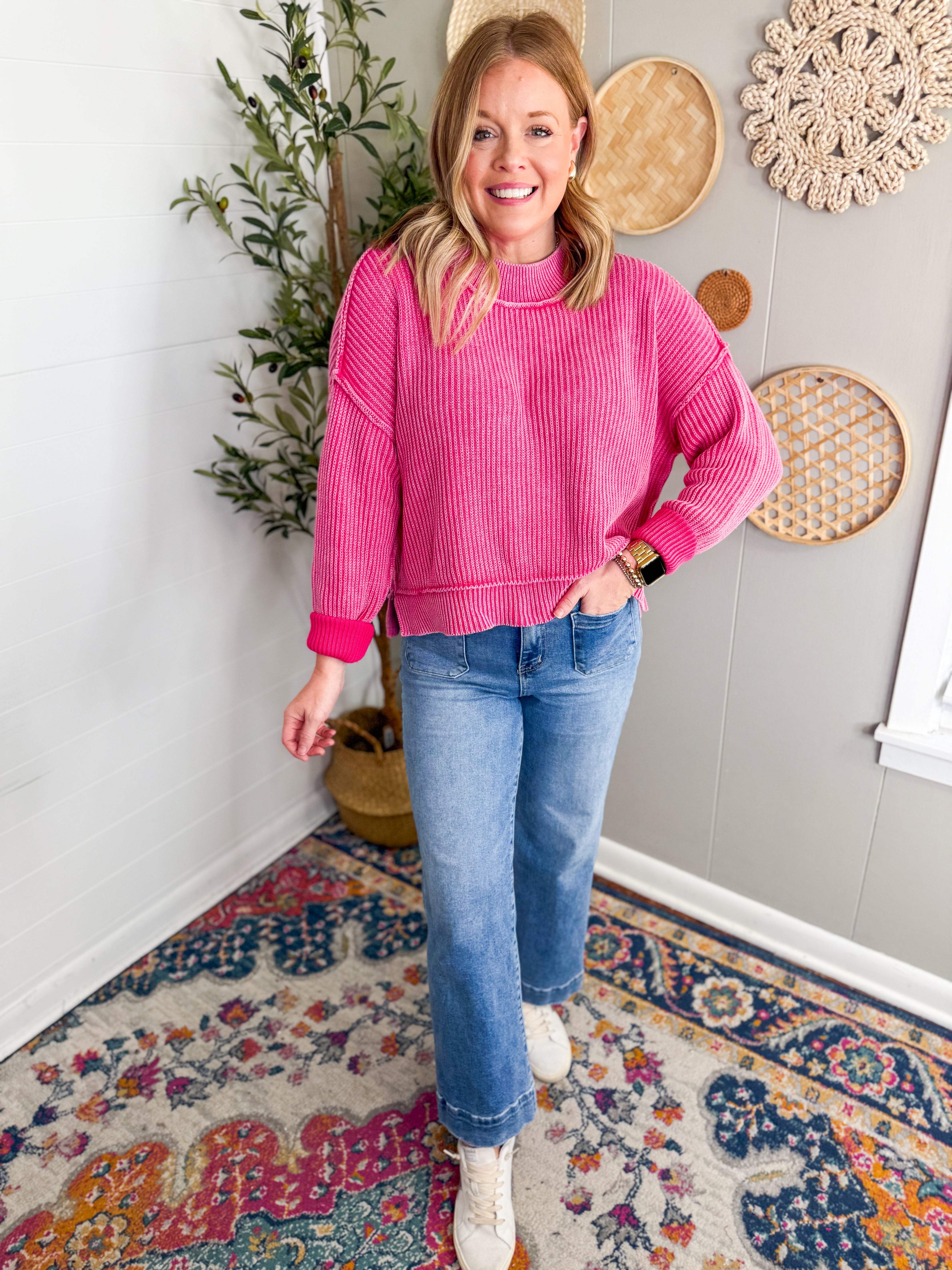 Cozy Cotton Ribbed Sweater