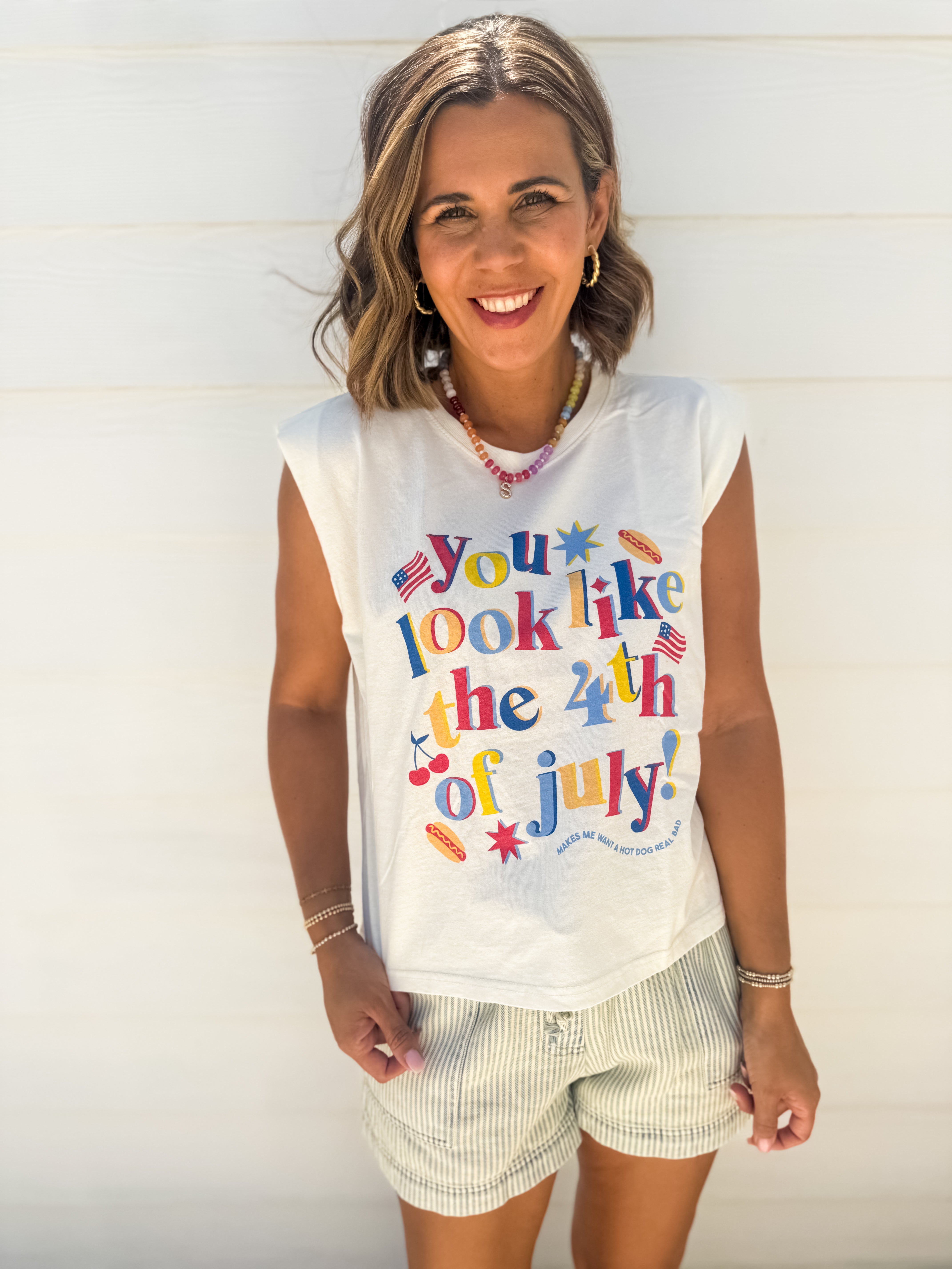 You Look Like The 4th of July Cropped Tank