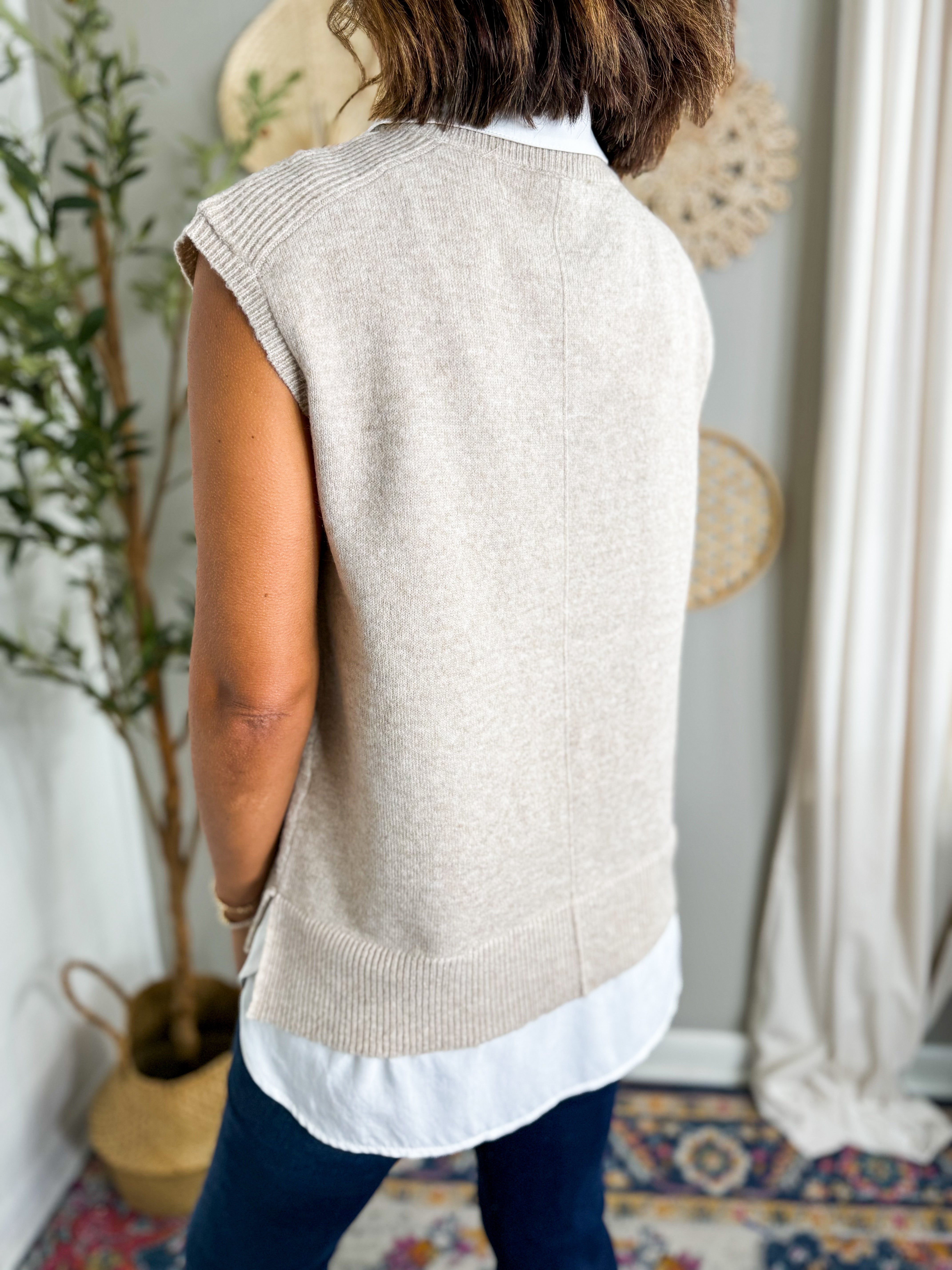 Layered Sweater Vest