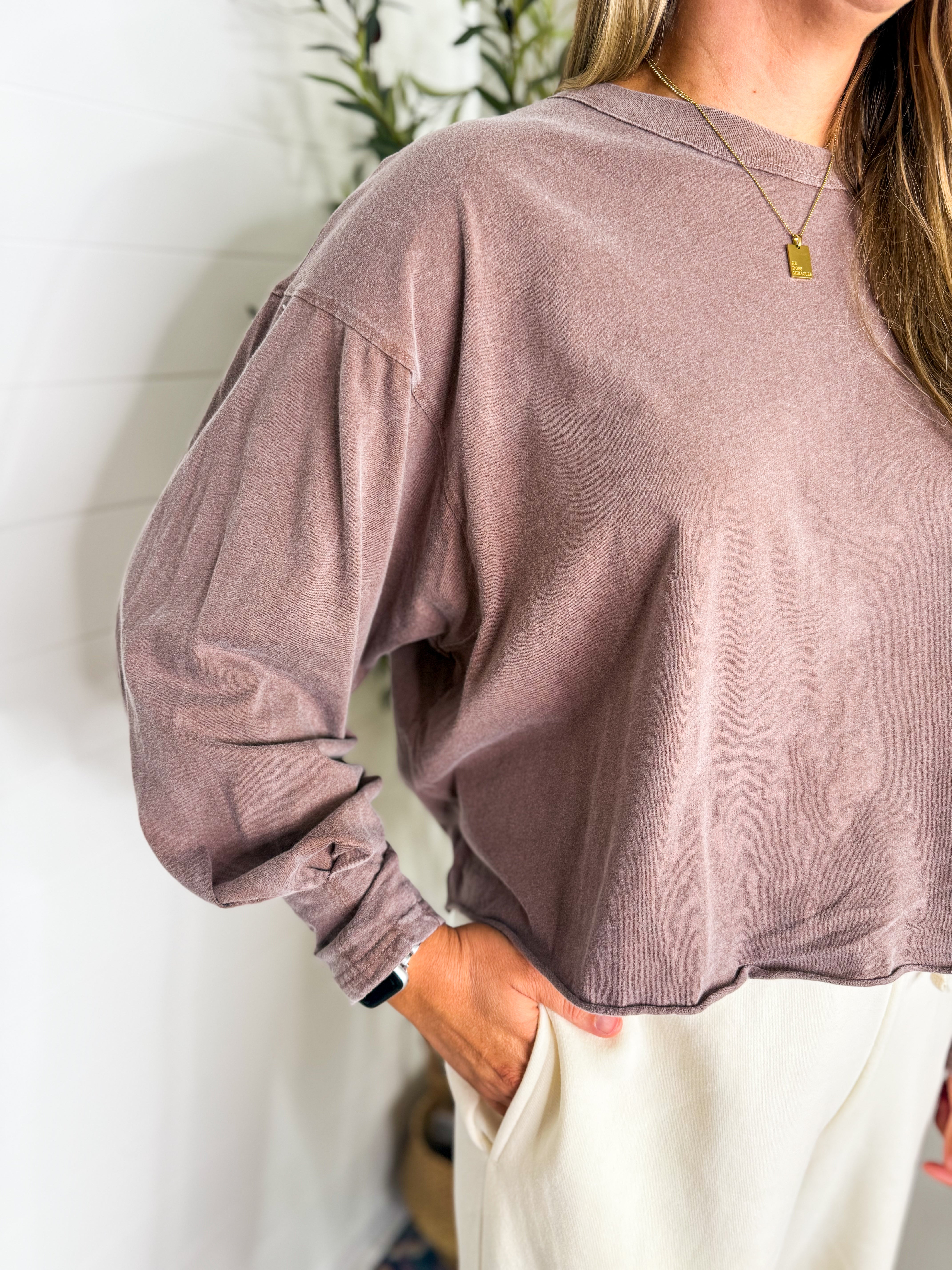 Oversized Long Sleeve Casual Top - 3 Colors