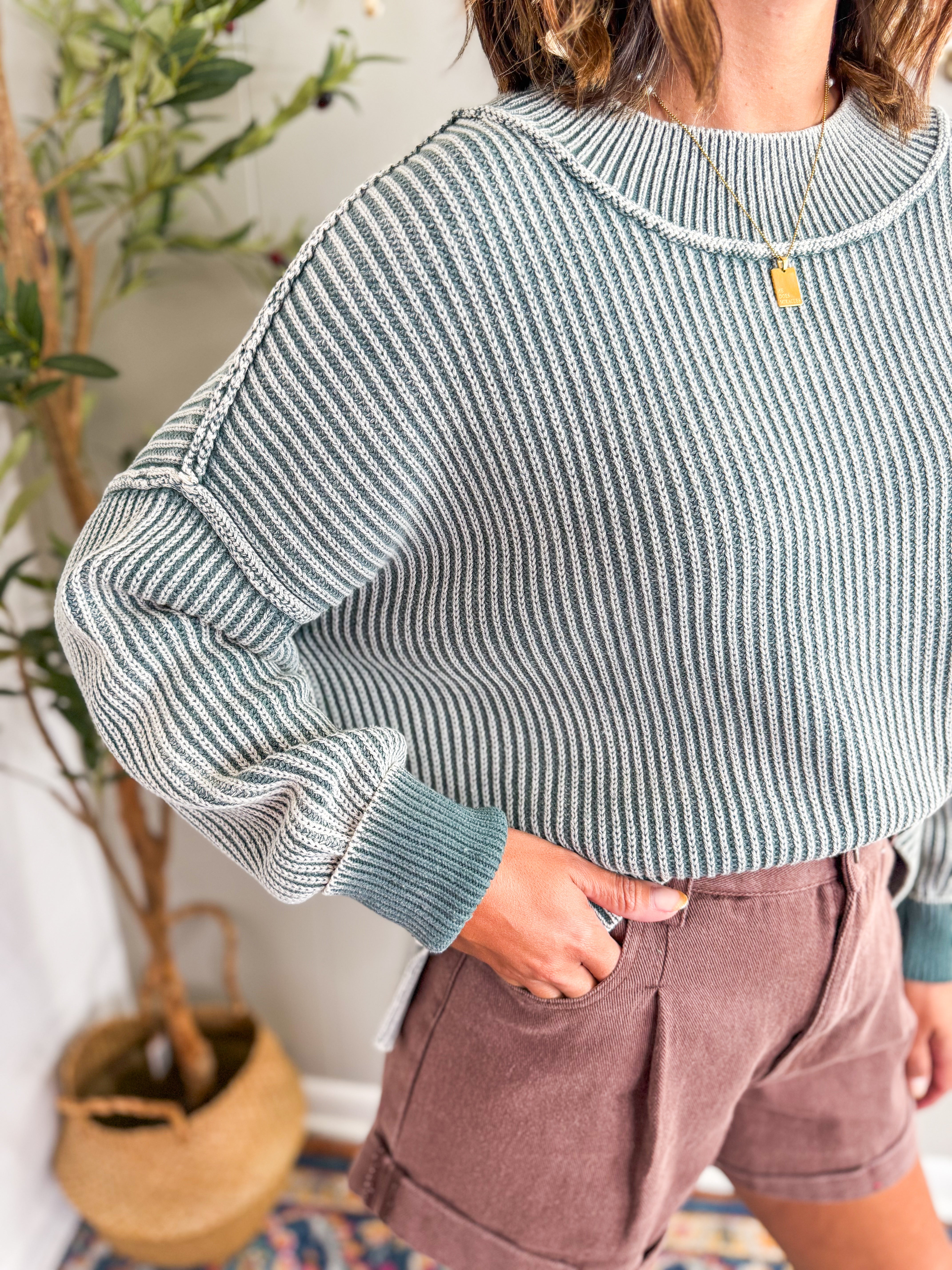 Cozy Cotton Ribbed Sweater