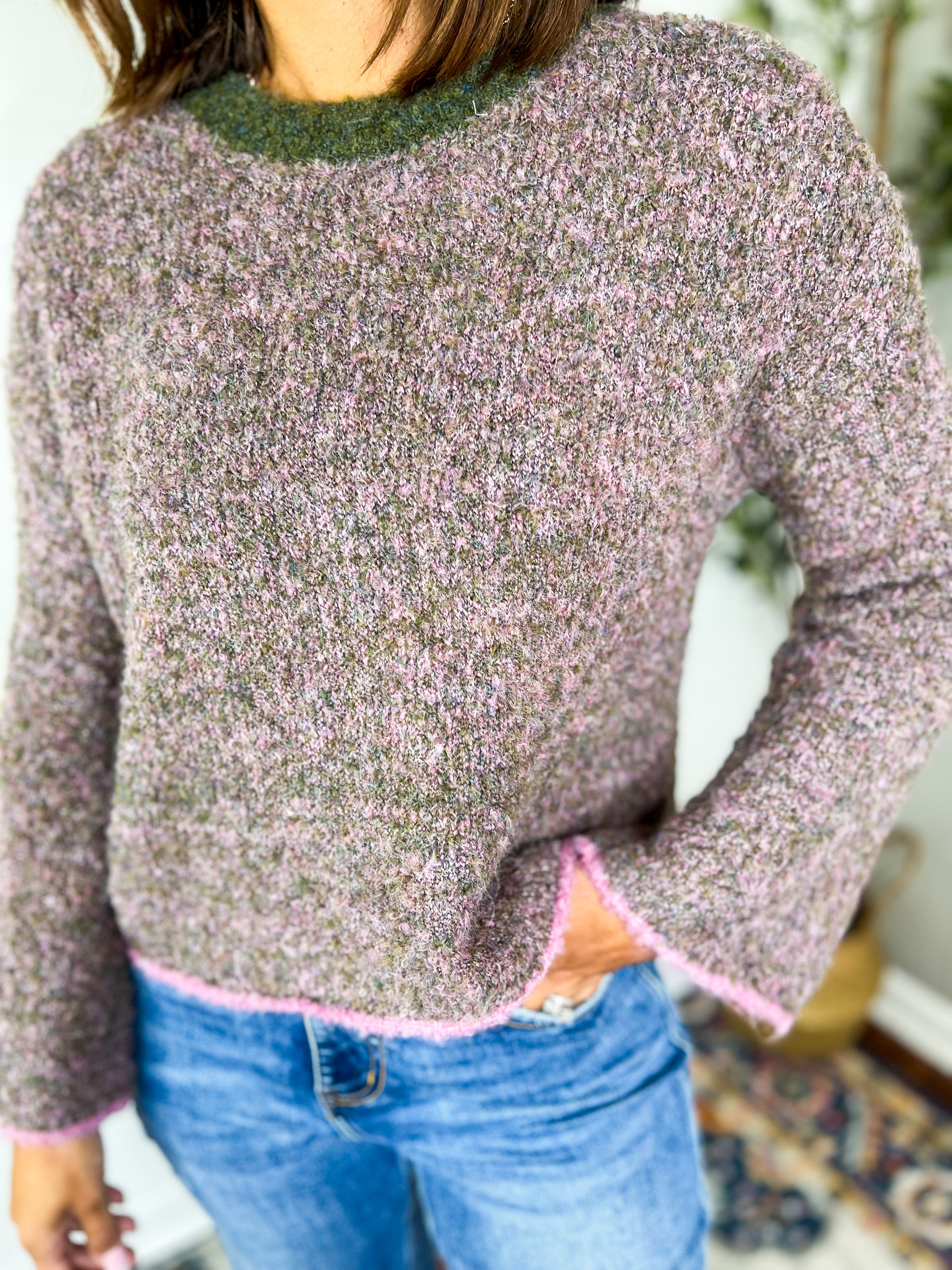 Textured Boxy Sweater