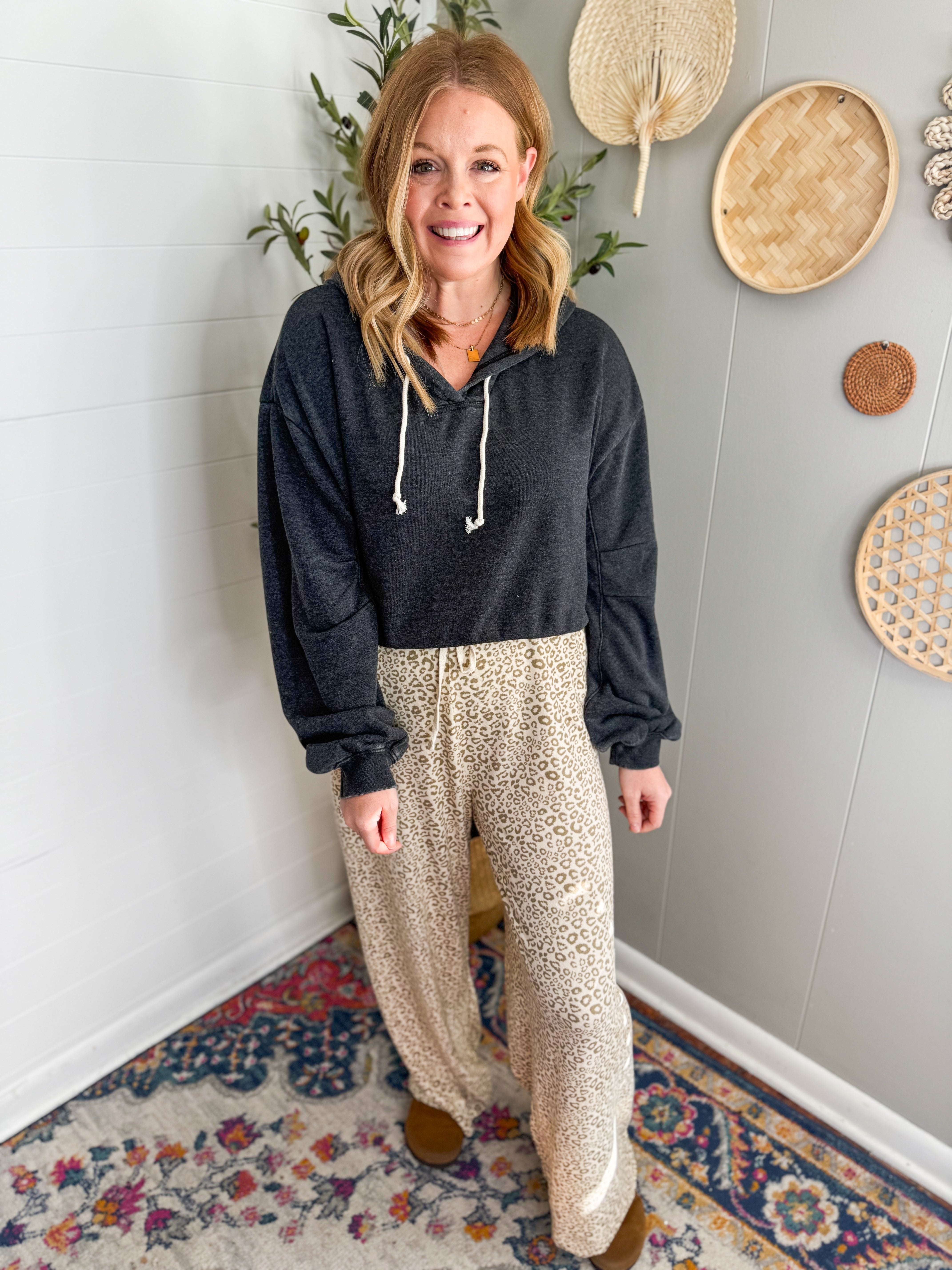 Leopard Beige Lounge Pants