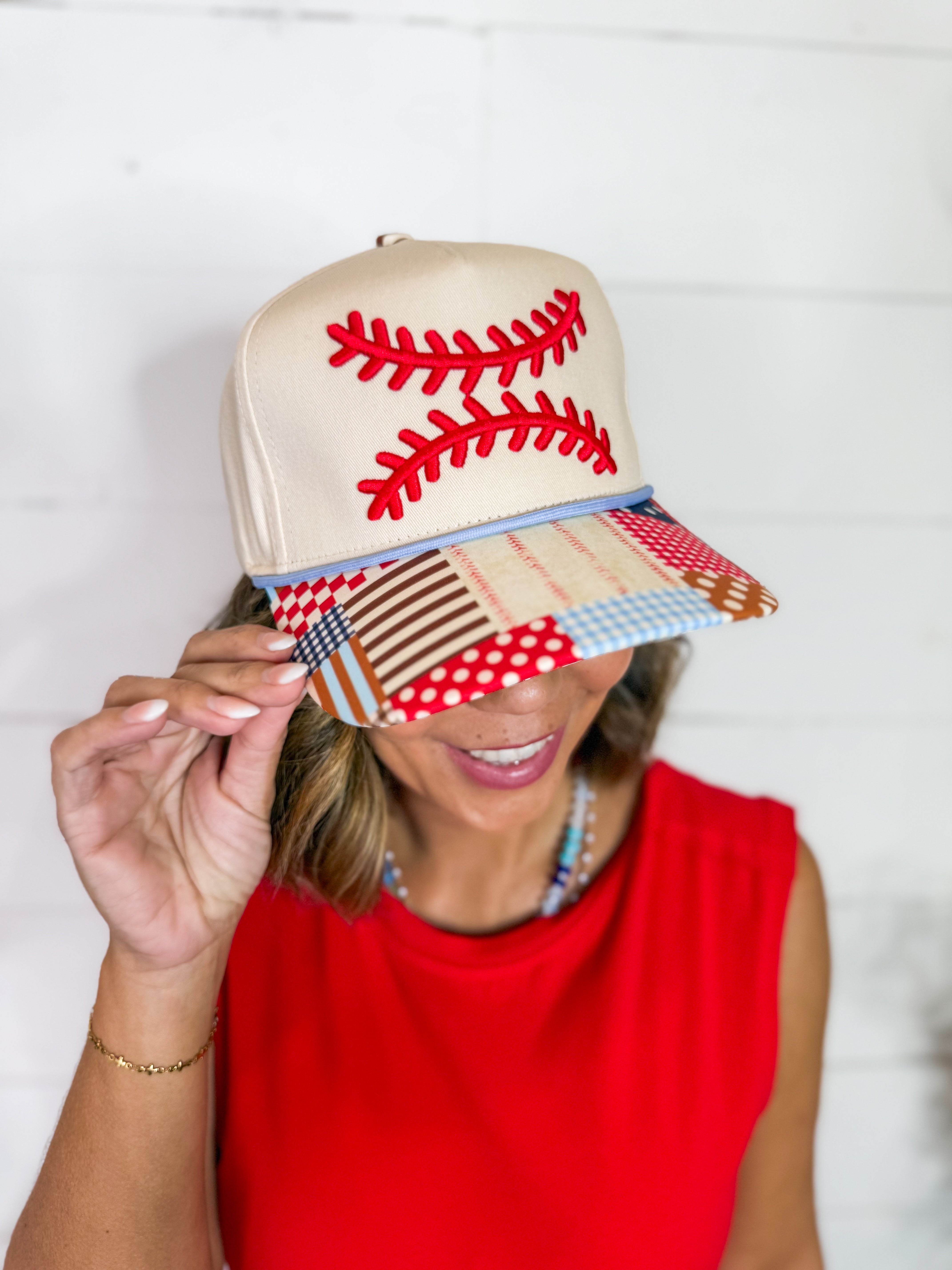 Baseball Laces Trucker Hat