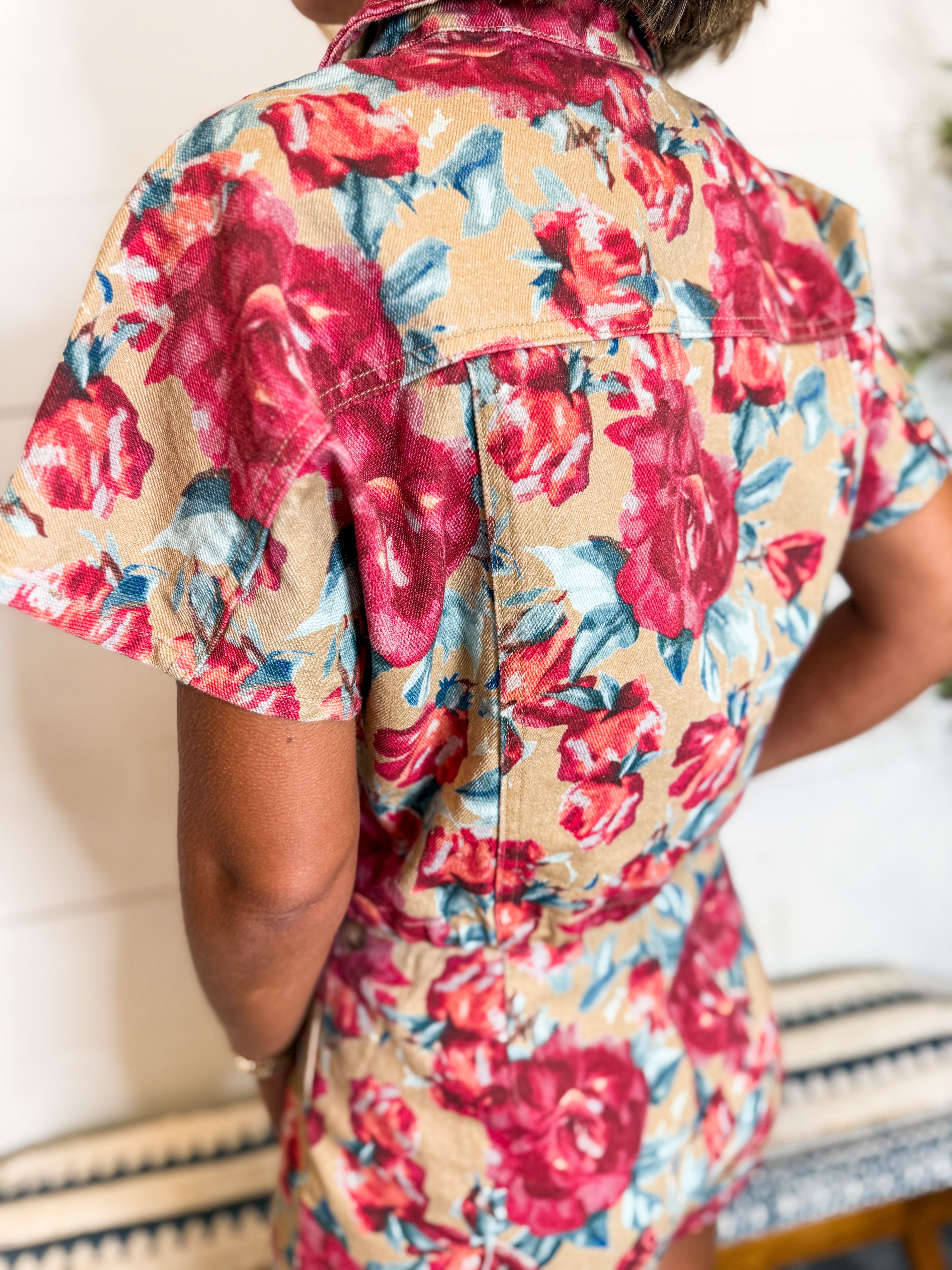 Cropped Floral Top