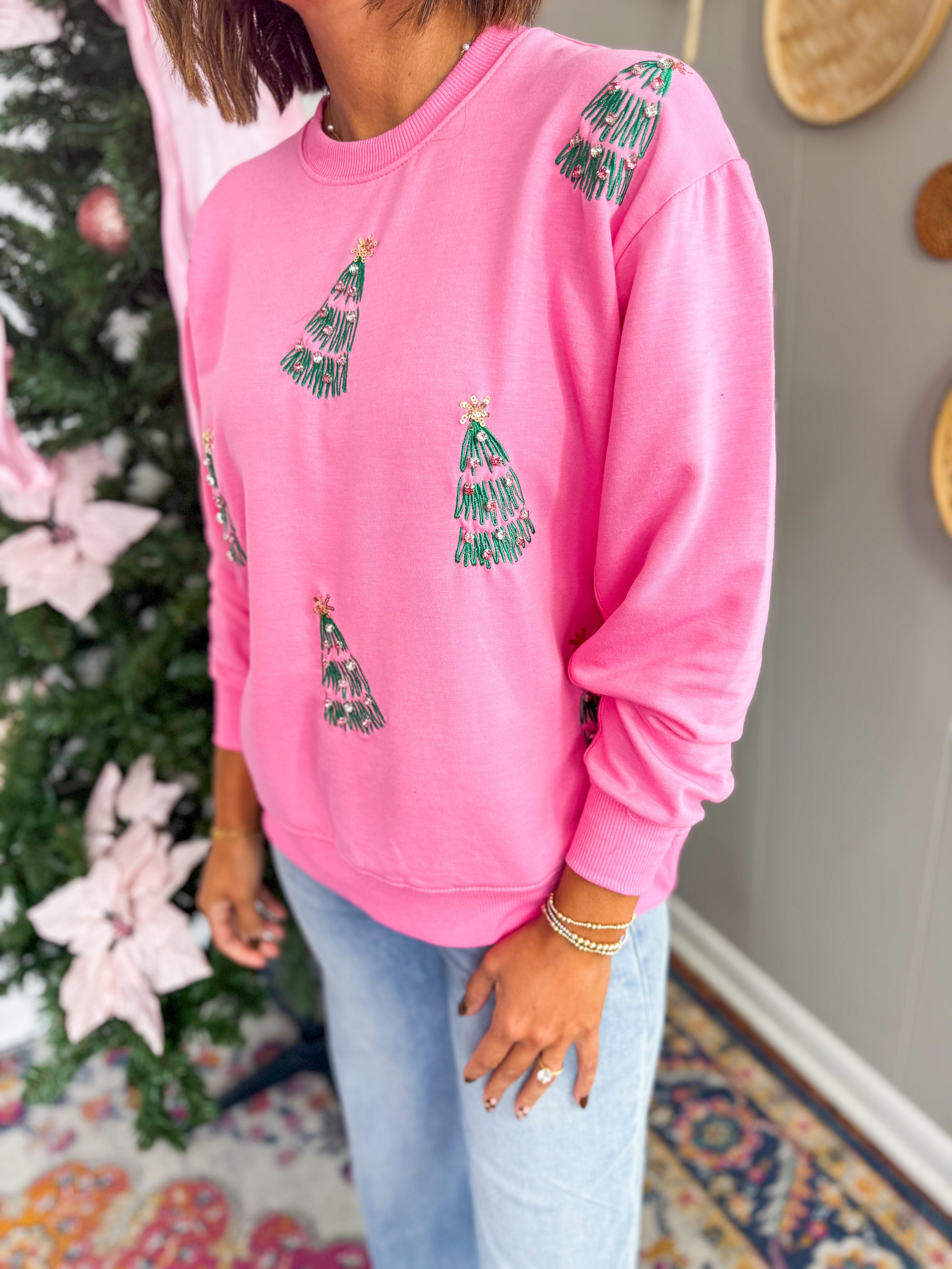 Mary Square Sarah Green Trees Sweatshirt