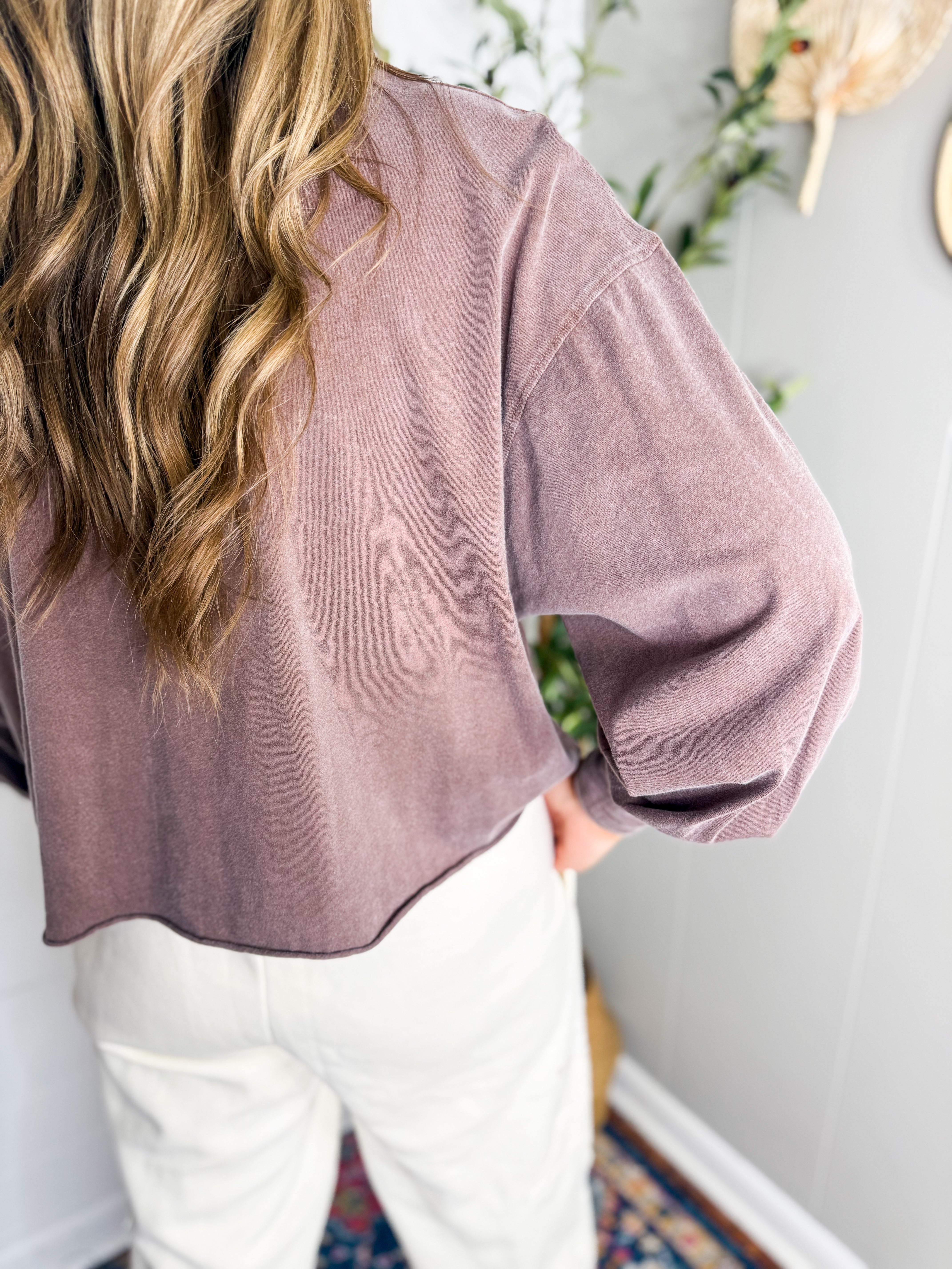 Oversized Long Sleeve Casual Top - 3 Colors