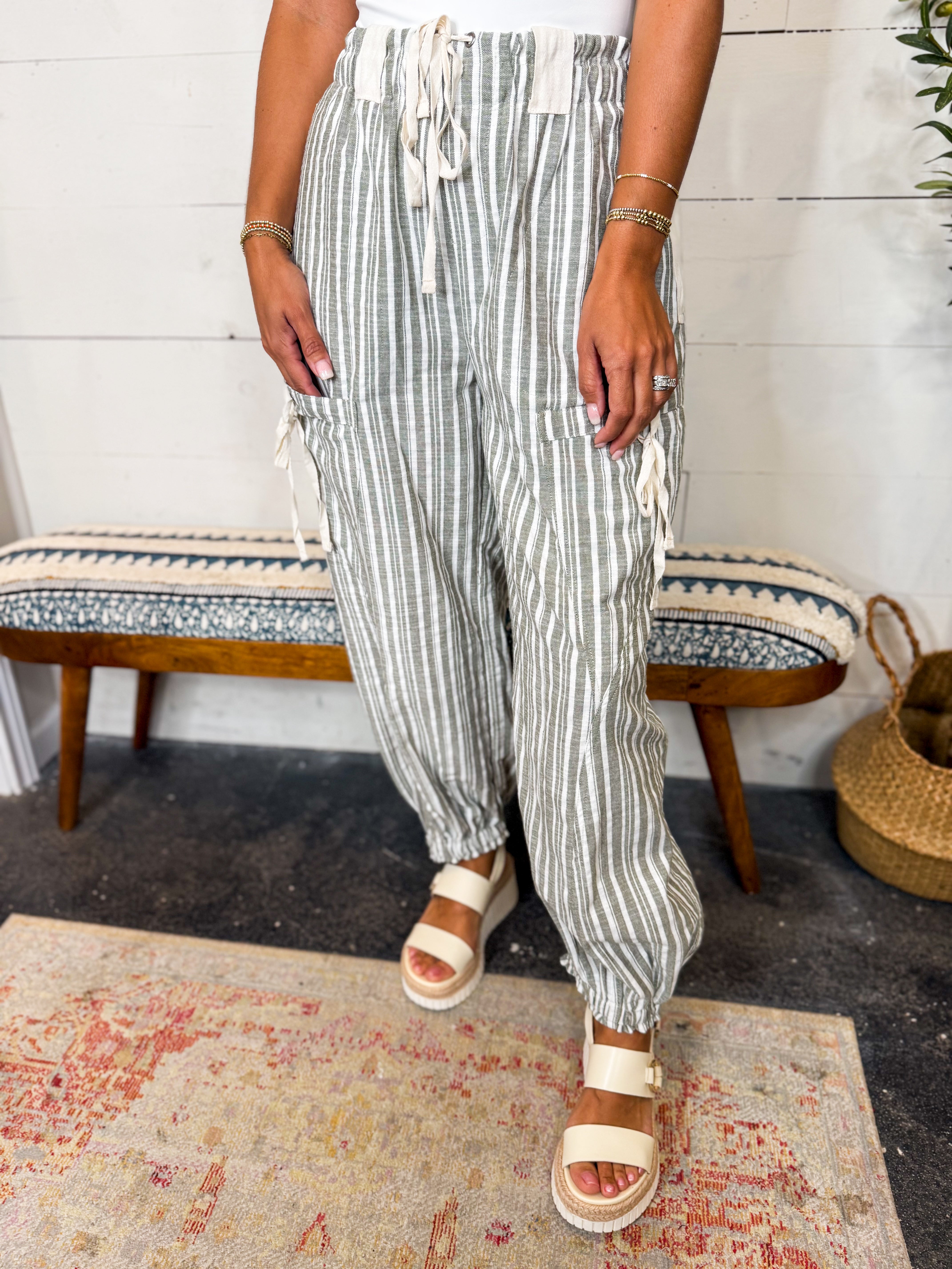 Striped Jogger Pants