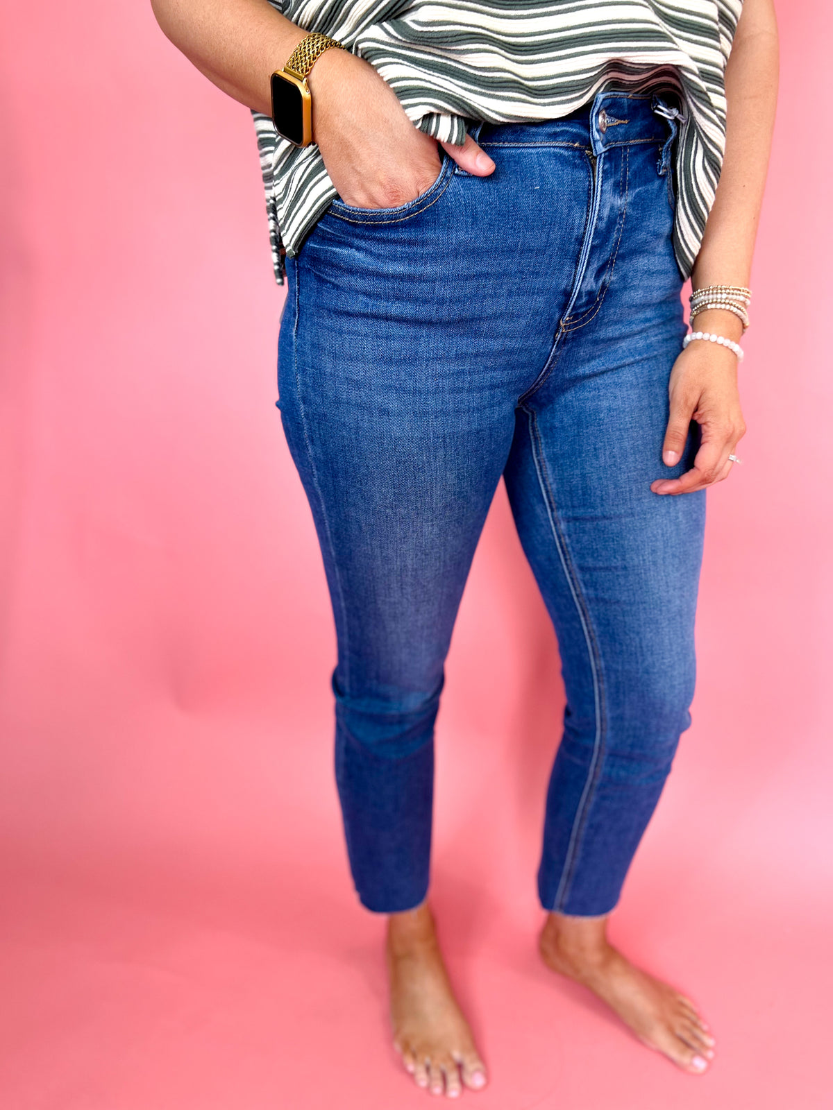 Masterfully High Rise Slim Straight Jean — Common Roots Boutique