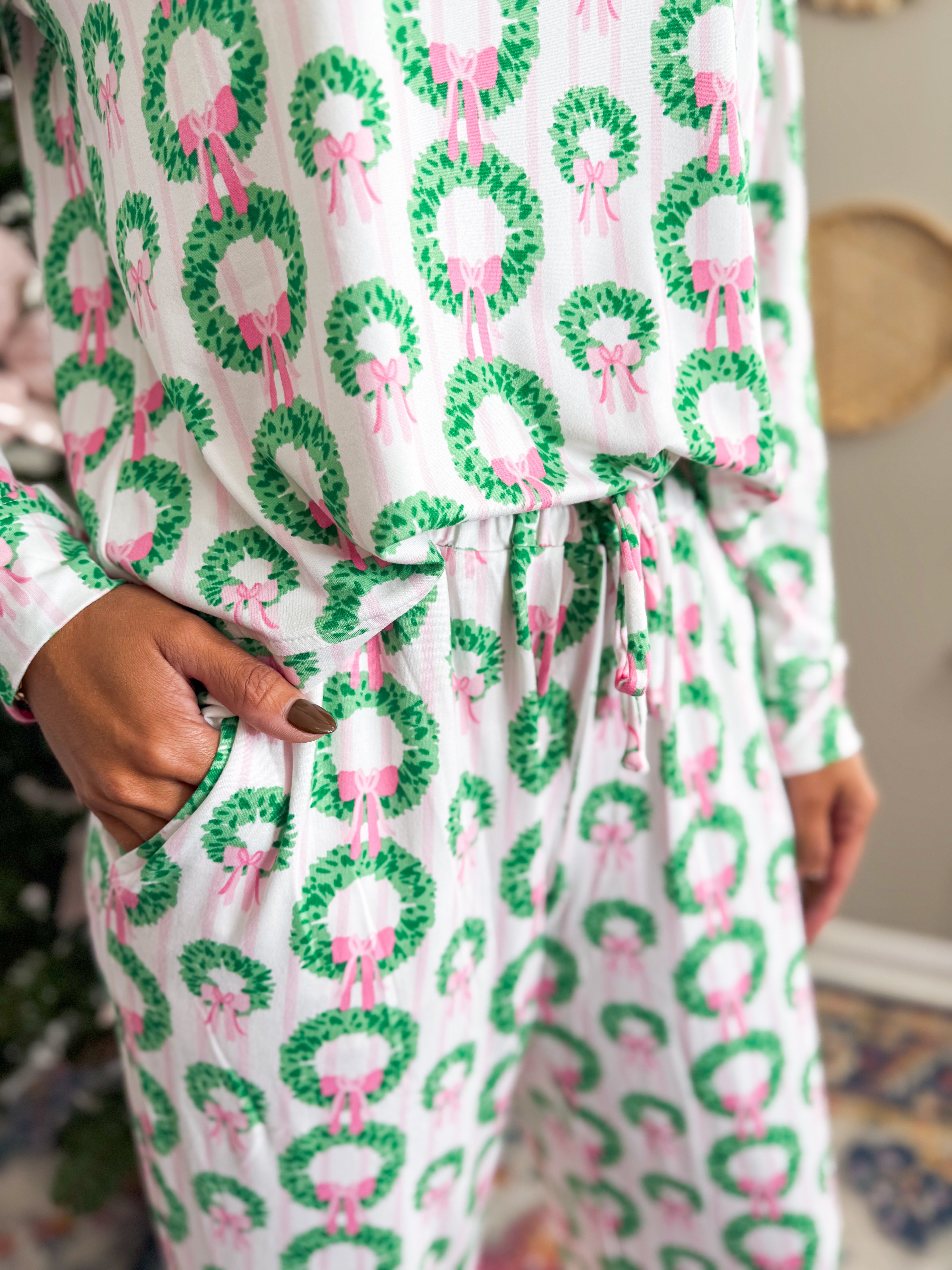 Mary Square Charlotte Deck The Halls PJ Set