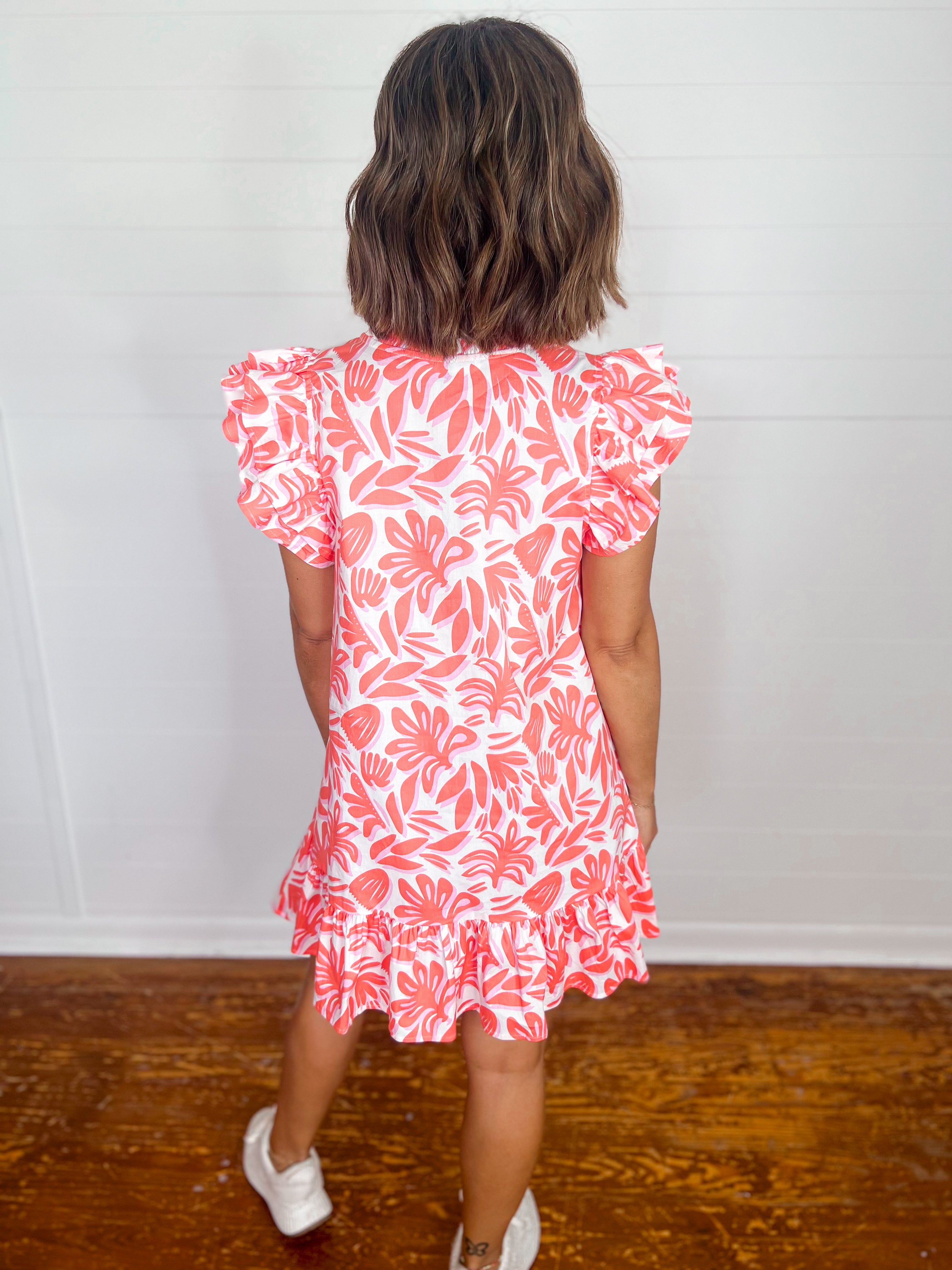 Michelle McDowell Spring It On Coral Abby Dress