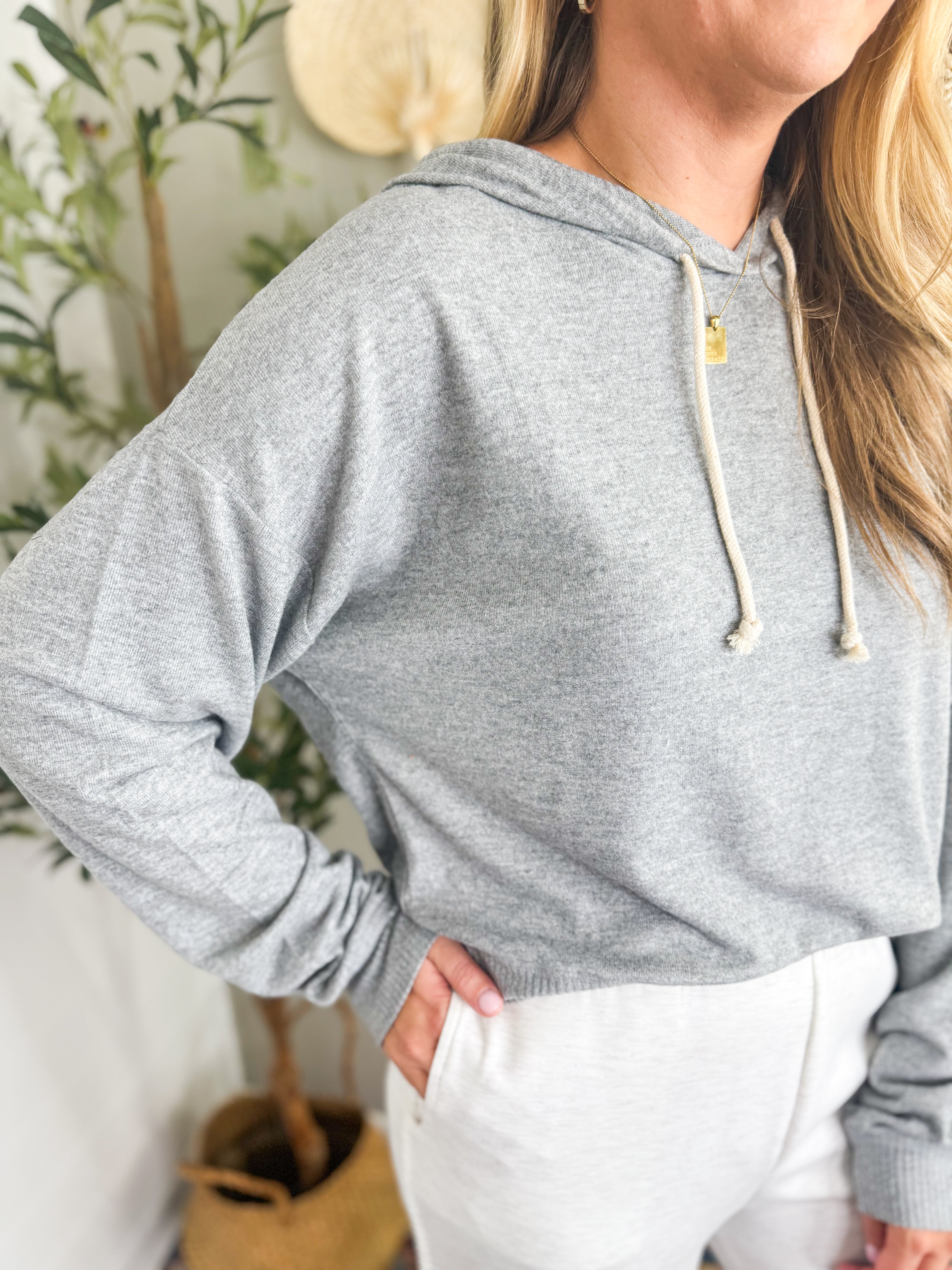 Drop Shoulder Brushed Fleece Hoodie