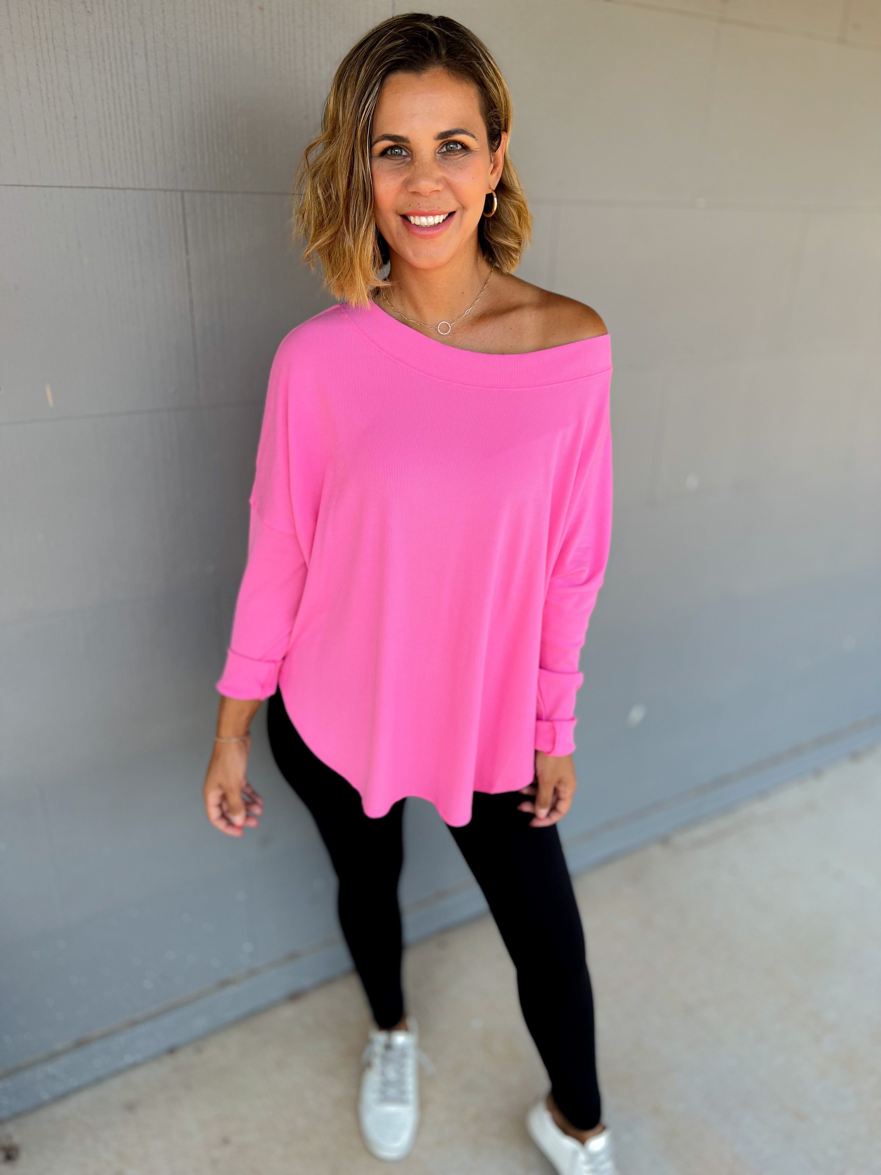 Ribbed Knit Top With Cutout Back Detail