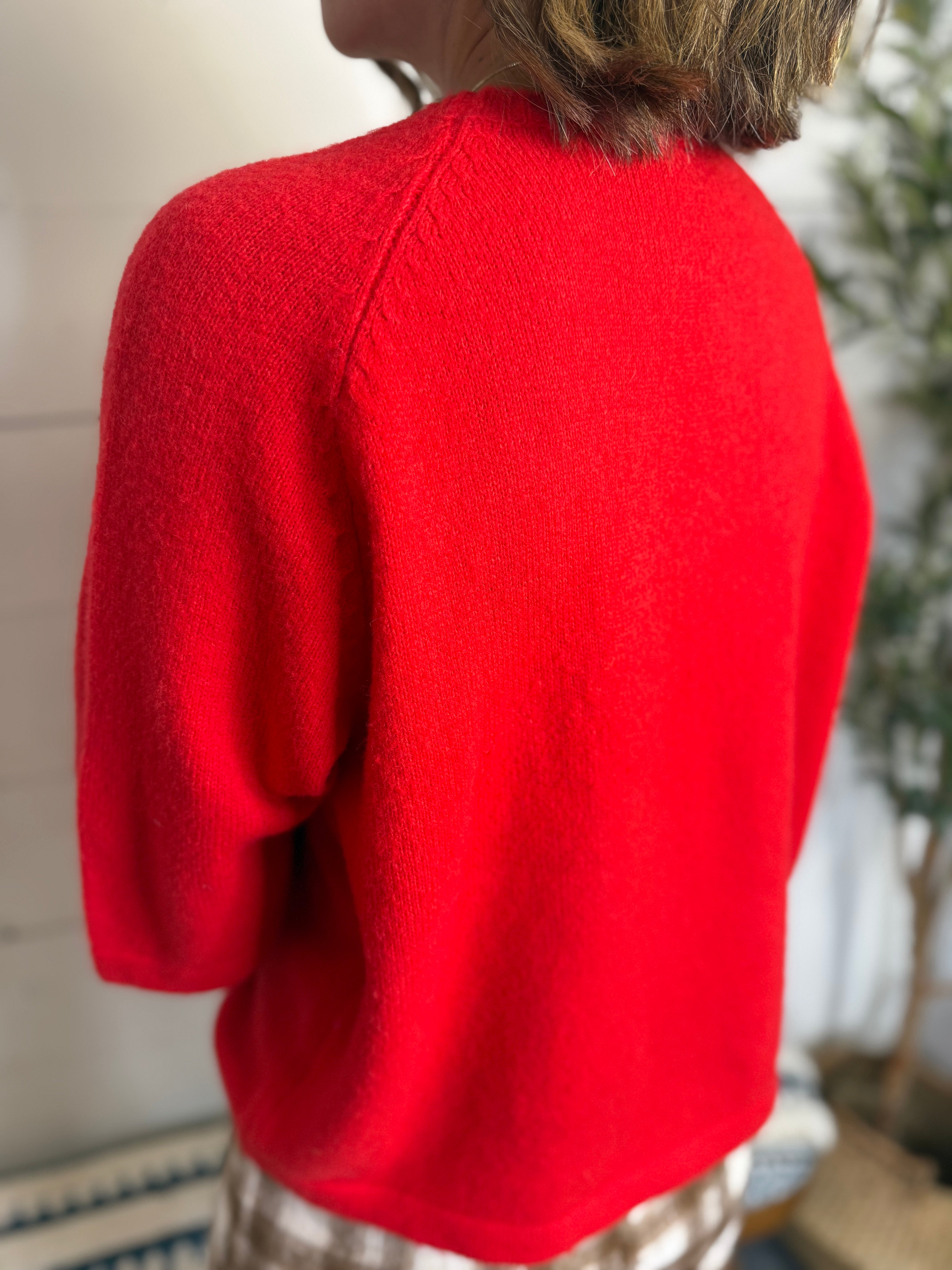 RD Ulla Raglan Sleeve Crew Neck Pullover