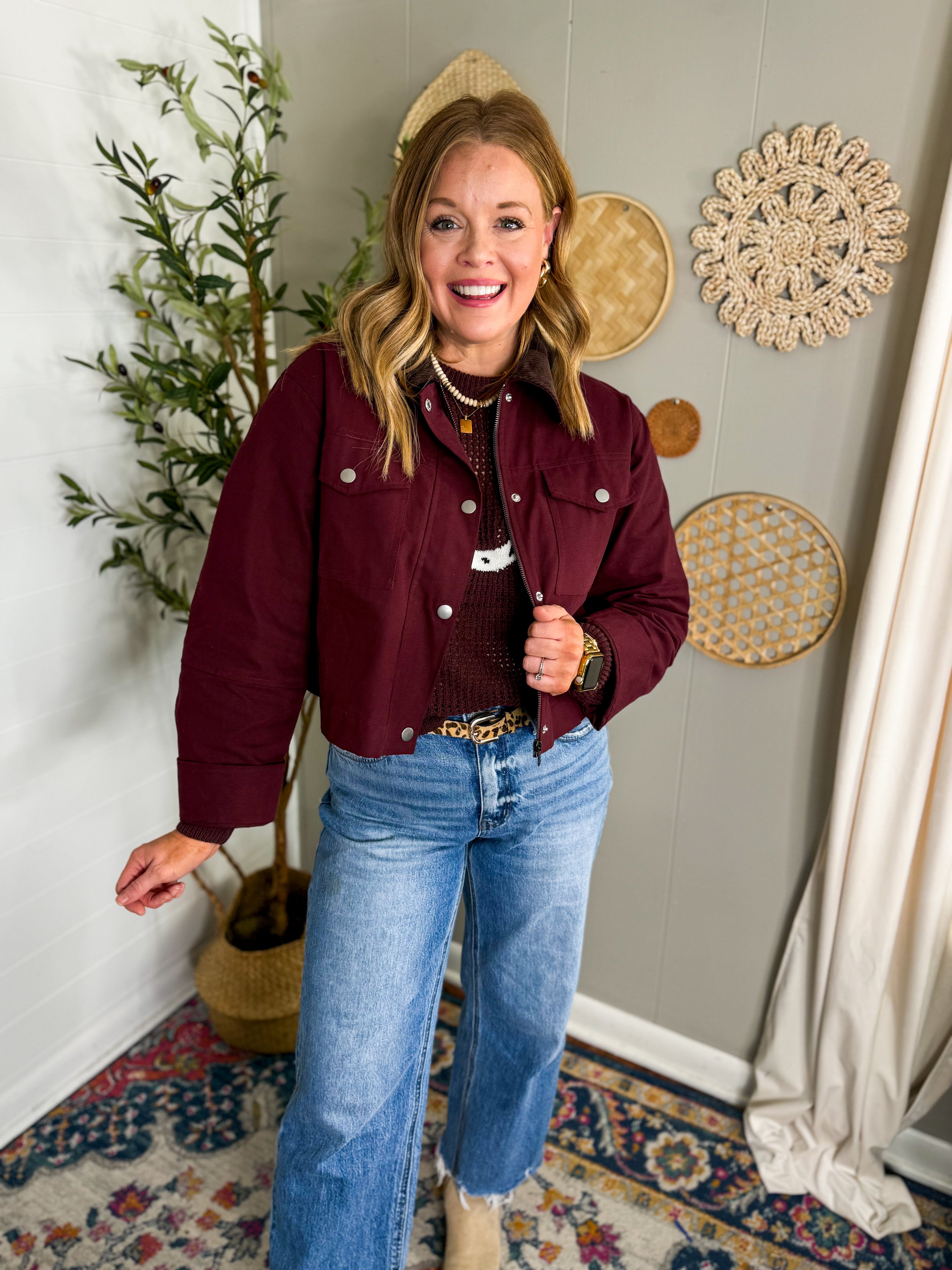 Chocolate Horseshoe Equestrian Sweater