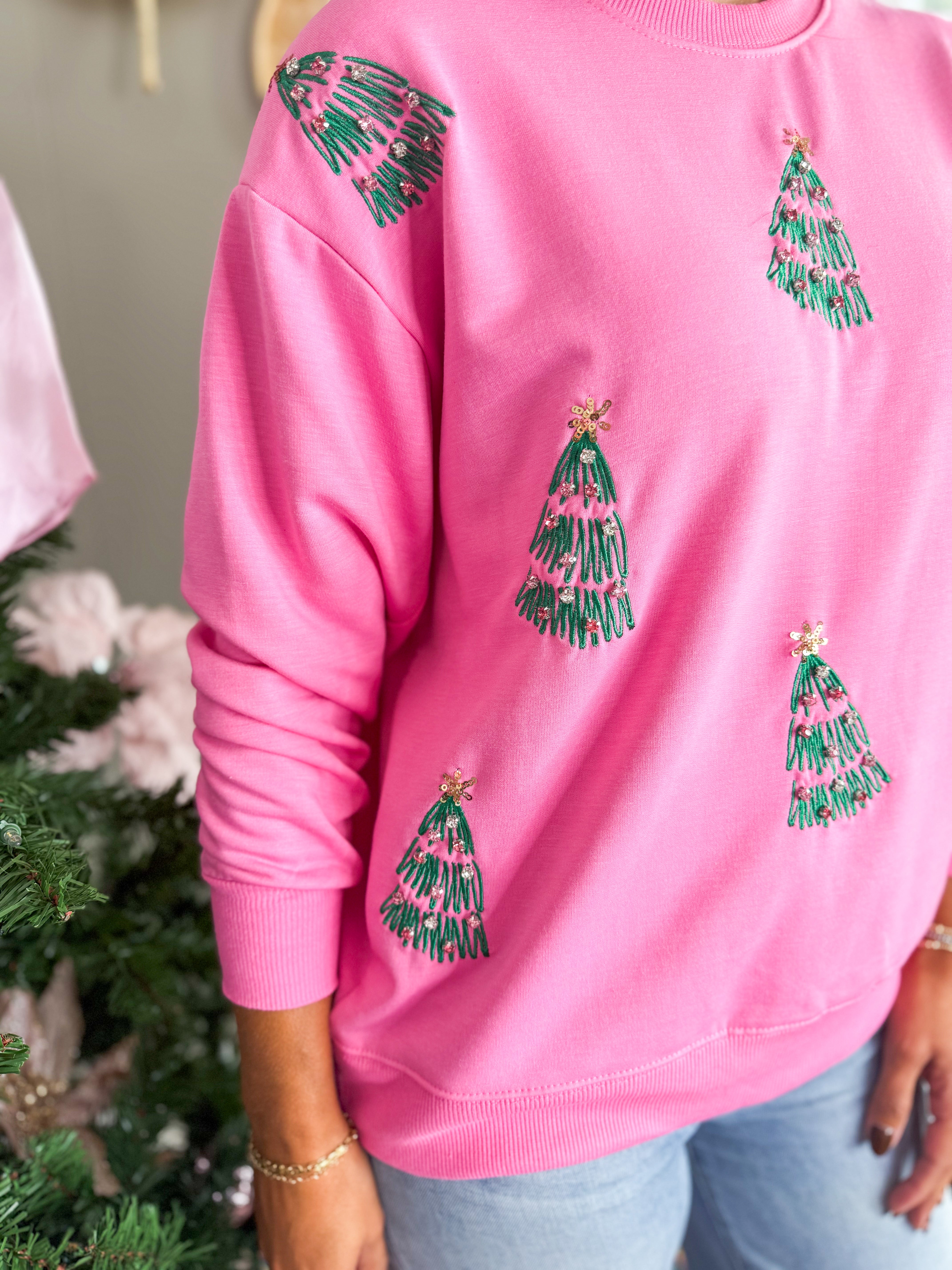 Mary Square Sarah Green Trees Sweatshirt
