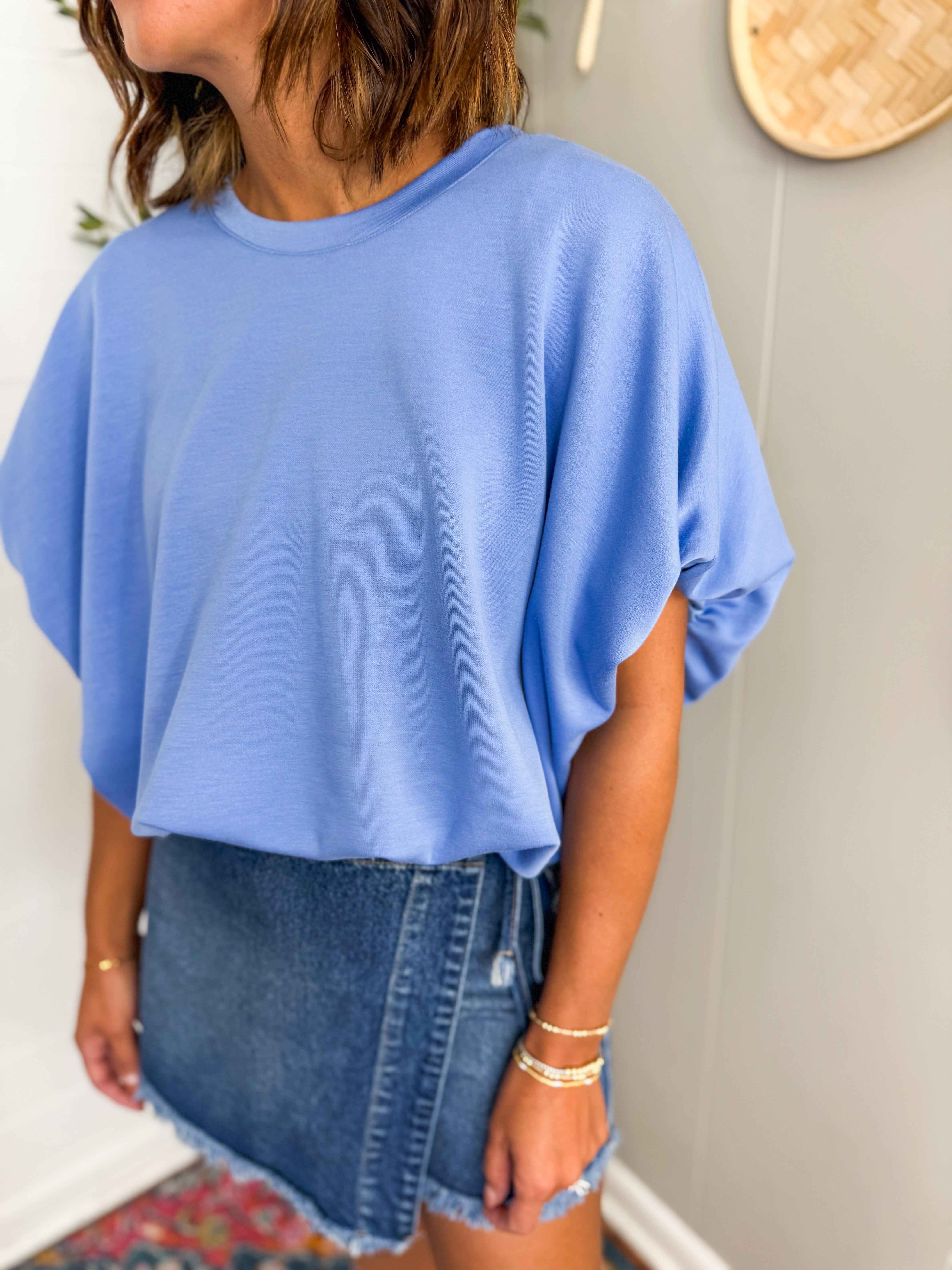 Scuba Bubble Hem Top