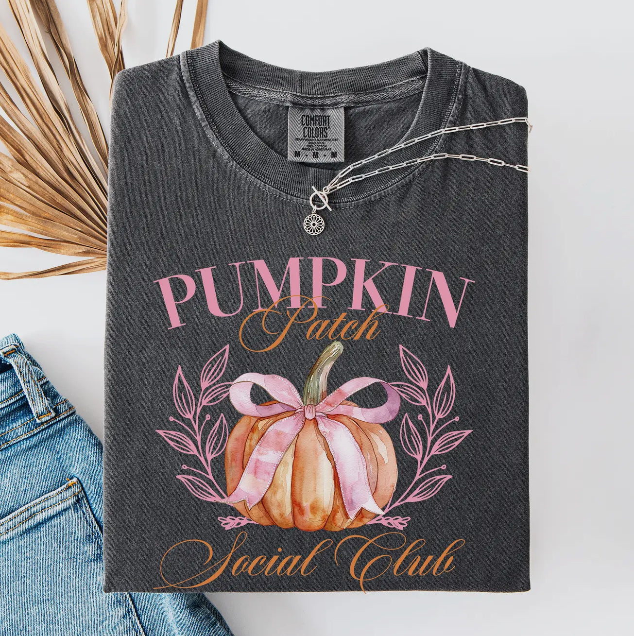 Refinery Number One LLC - Pumpkin Patch Social Club Autumn Fall Comfort Colors T-Shirt