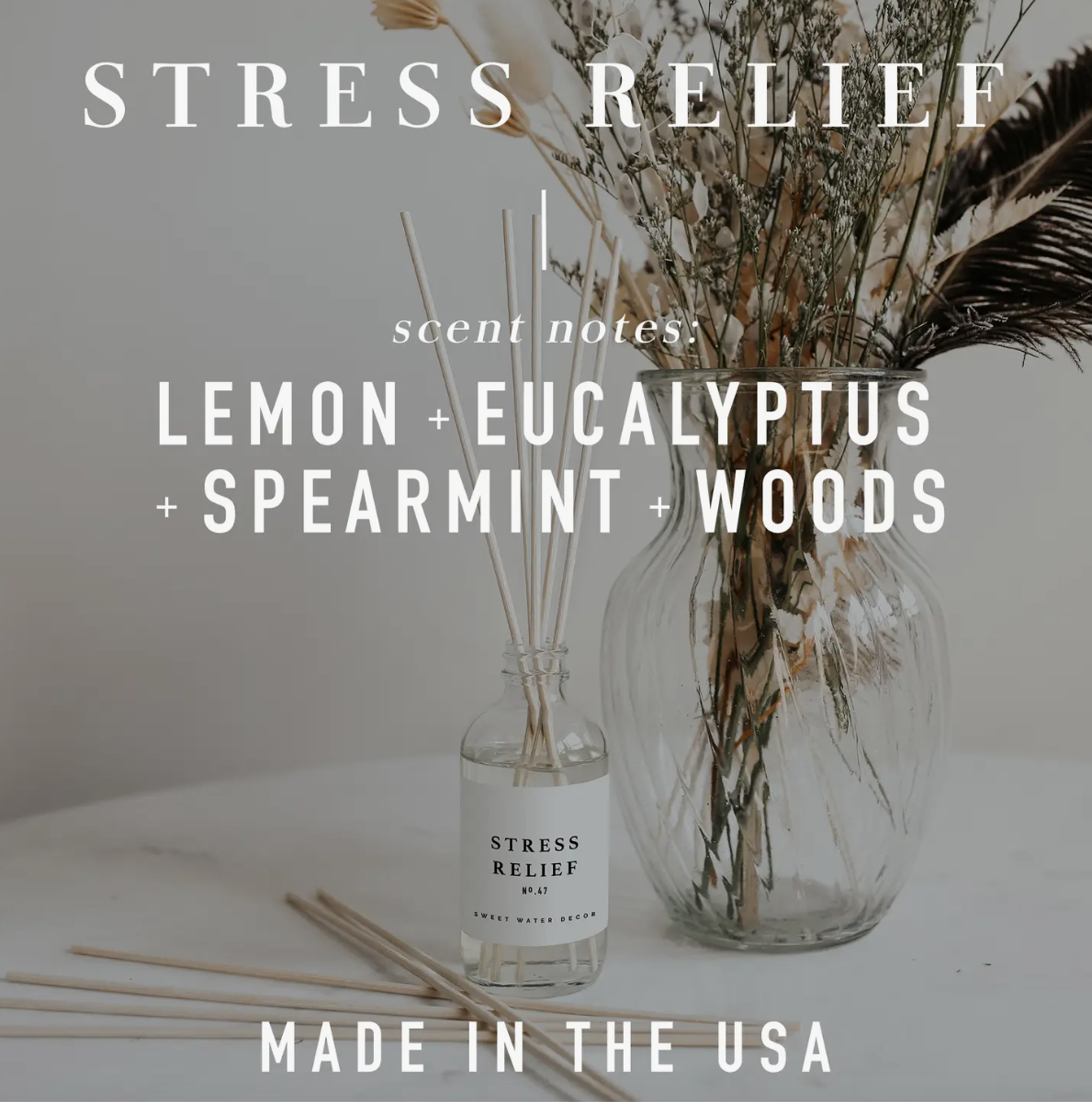 Sweet Water Decor Stress Relief Reed Diffuser