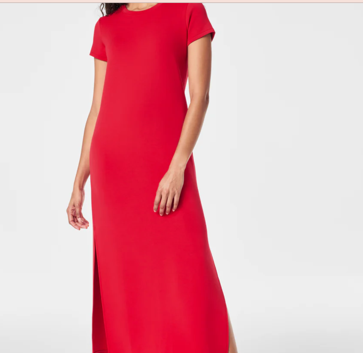 Spanx Air Essentials Maxi Dress-Red